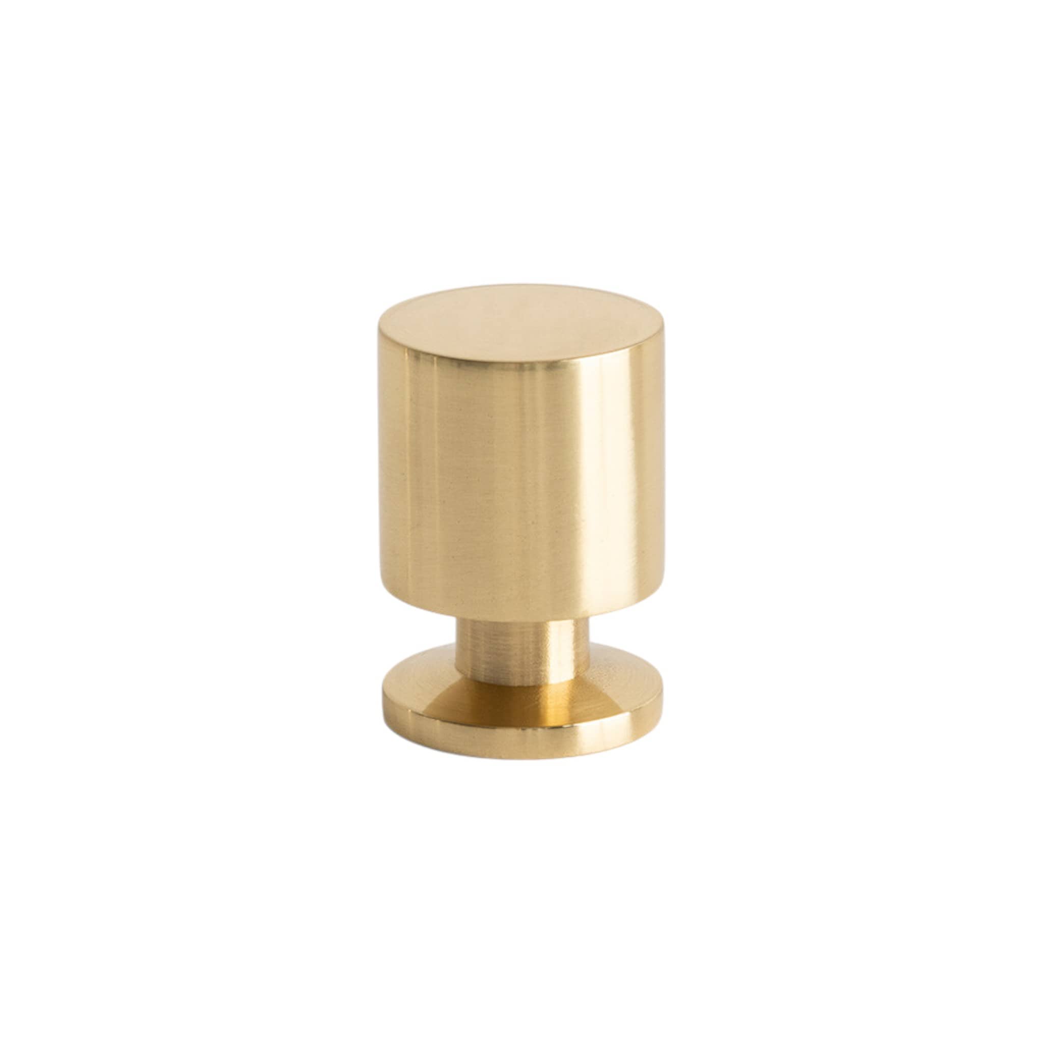 Solo | Knop i Blank Messing med Lak Ø 21 mm x D 30 mm Beslag Design BD-343536-11 FINICC