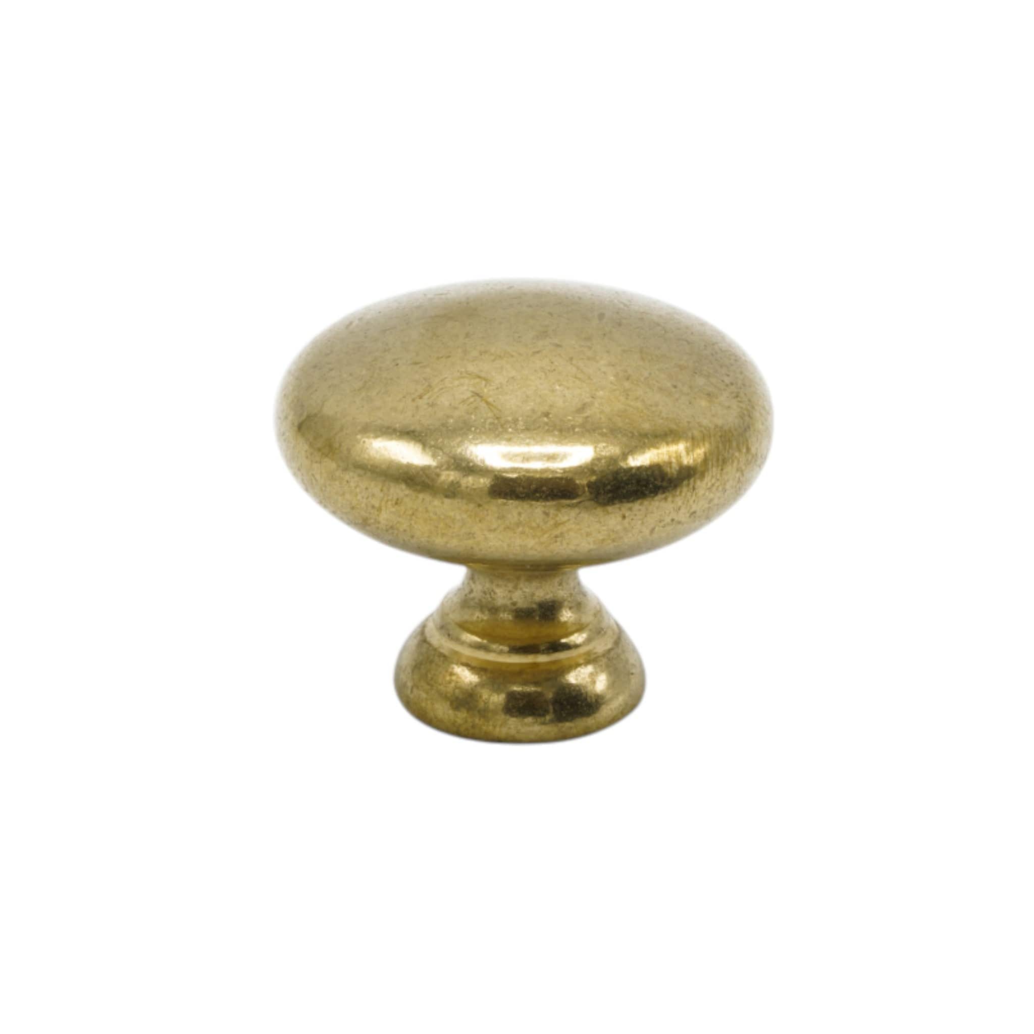 411 | Knop i Ubehandlet Messing Ø 32 mm x D 25 mm Beslag Design 391313-11 FINICC