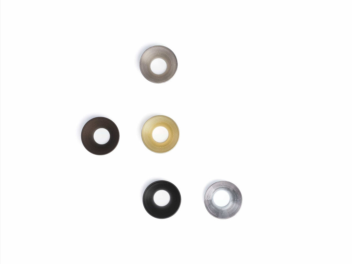 Arena | Knop i Børstet Rustfrit Stål Finish Ø 48 mm x D 20,5 mm METAKOR MK-11.4213.29 FINICC