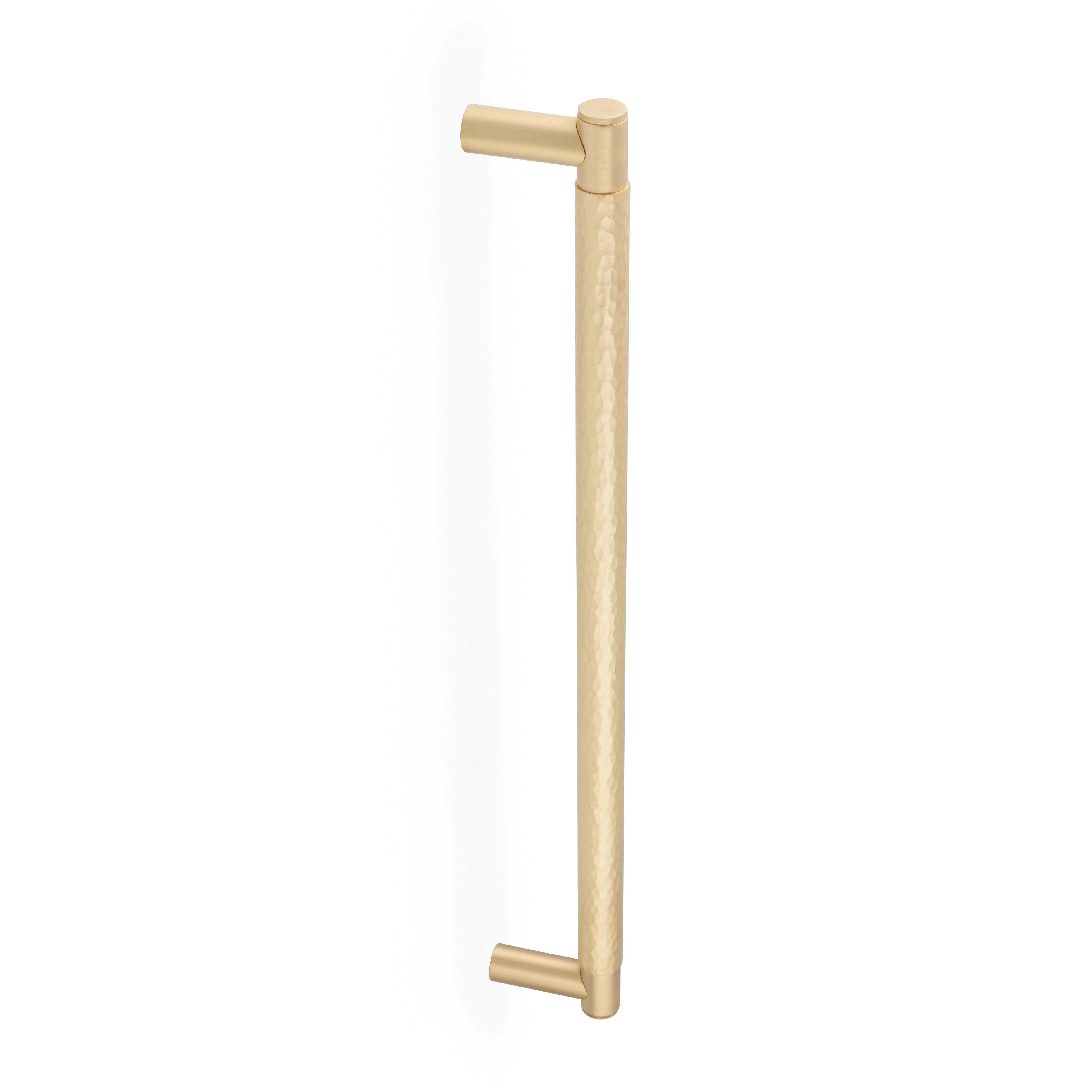 Spitfire Hammered | Pull Bar i Børstet Messing Med lak L 480 mm (C/C 450 mm) Alexander & Wilks AW503-450-SB FINICC