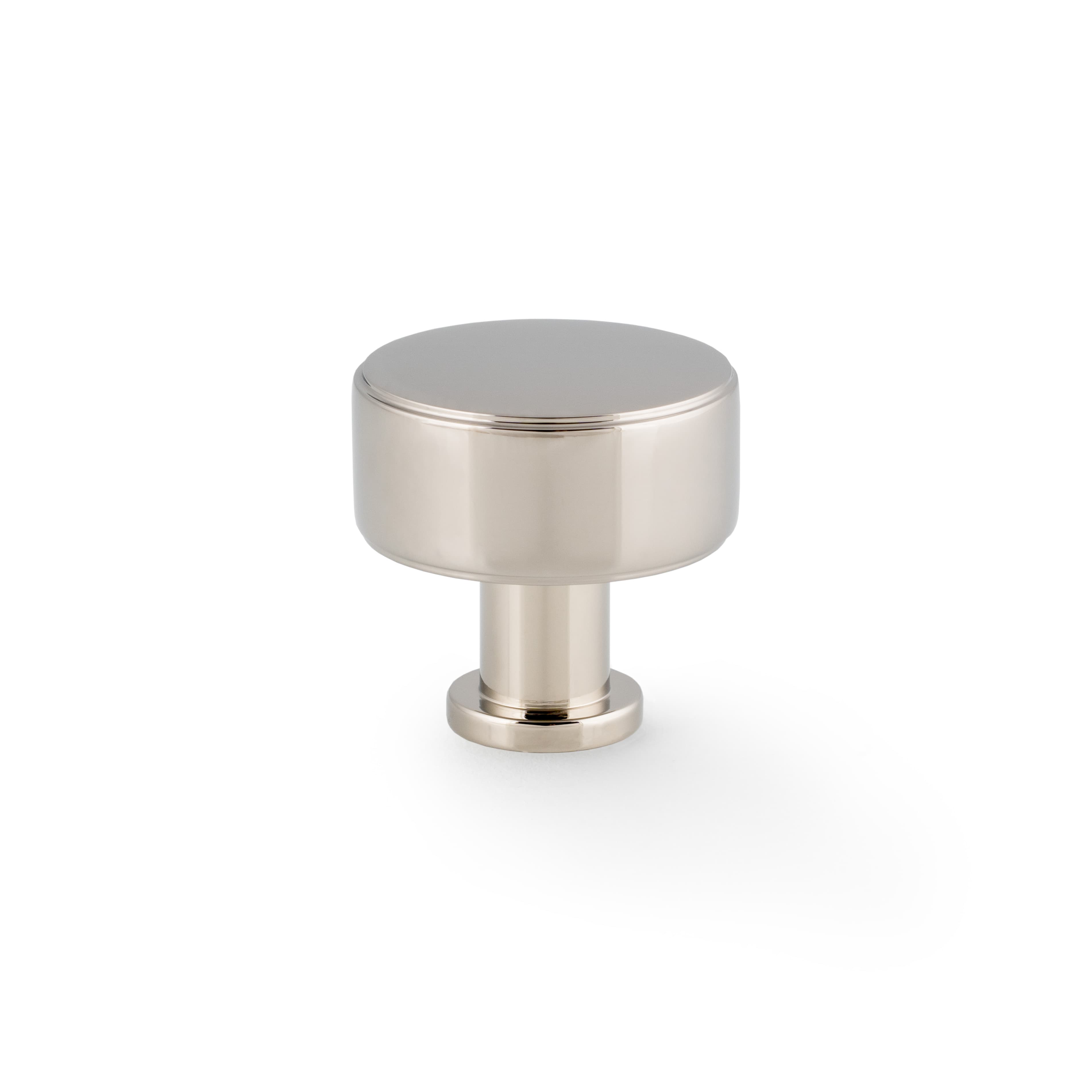 Lucia Plain | Knop i Blank Nikkel Ø 35 mm x D 35 mm Alexander and Wilks AW807P-35-PNPVD FINICC