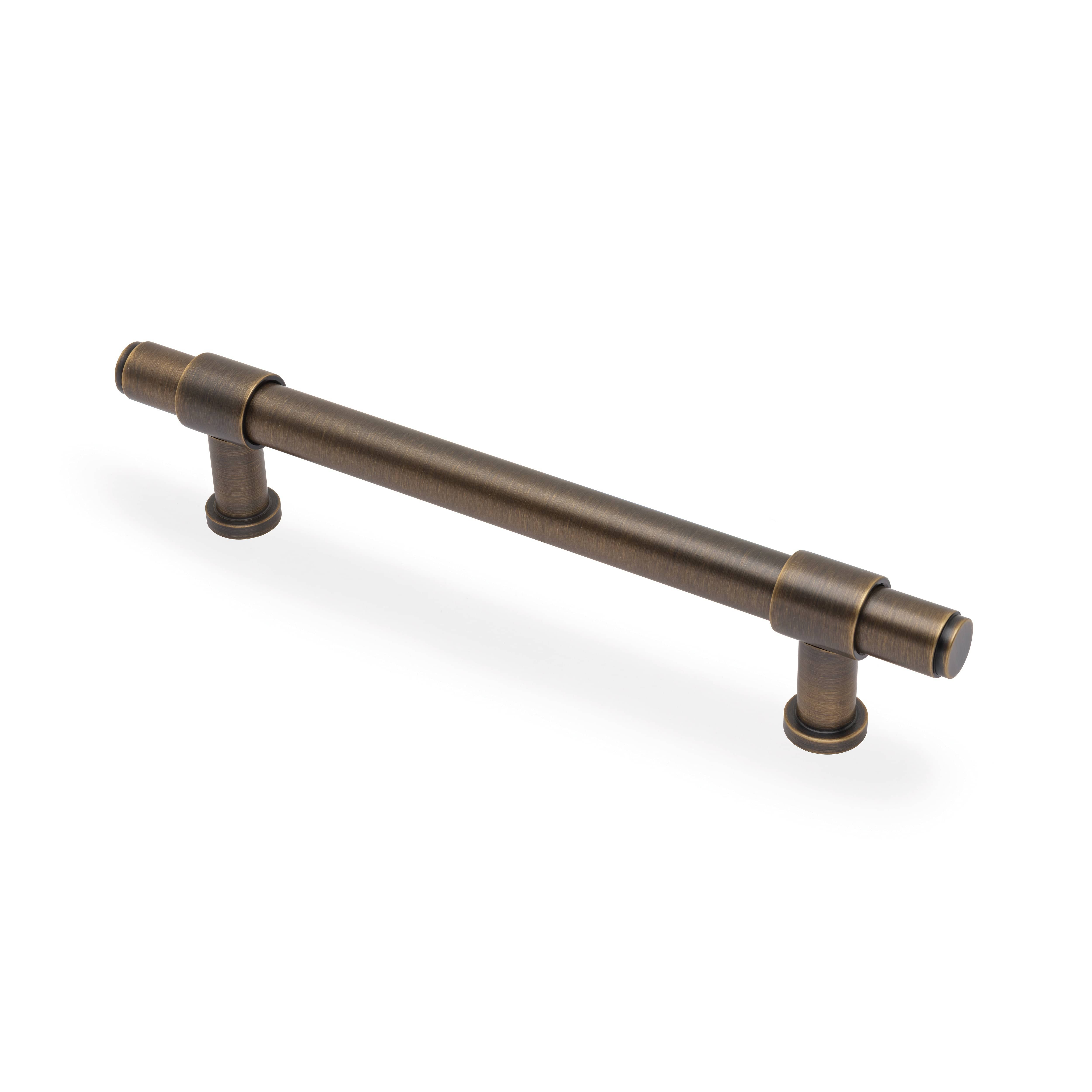 Kingston Plain | Greb i Antik Messing med Lak L 220 mm (C/C 160 mm) Alexander & Wilks AW839P-160-AB FINICC