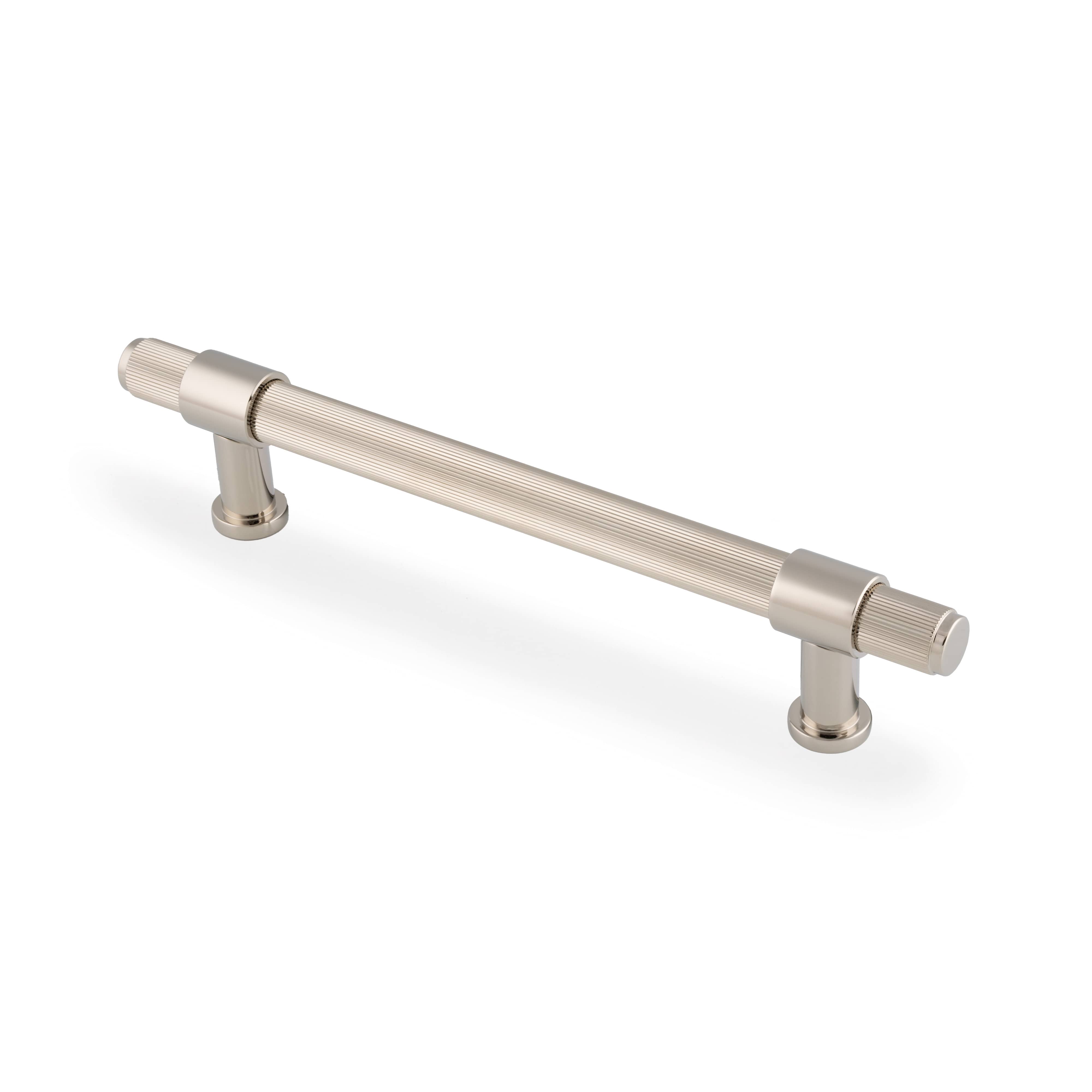 Kingston Reeded | Greb i Blank Nikkel L 220 mm (C/C 160 mm) Alexander and Wilks AW839R-160-PNPVD FINICC