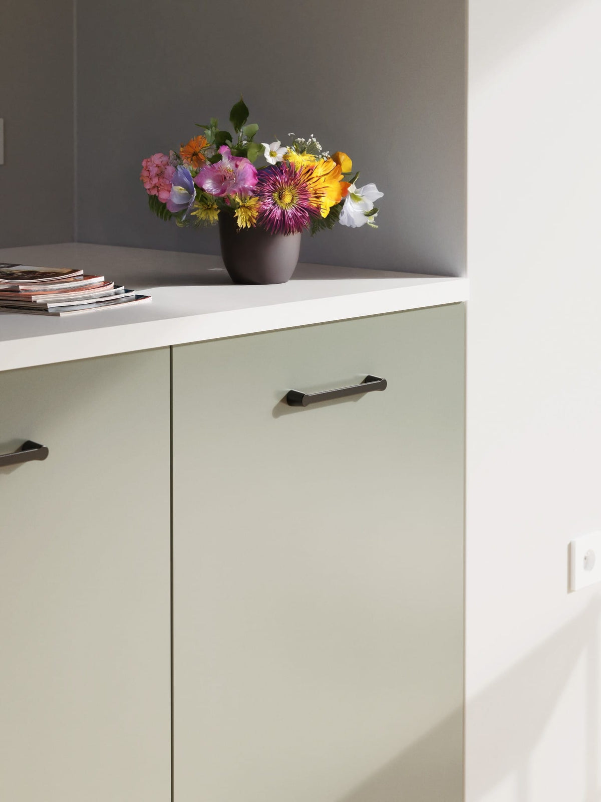 Boho | Greb i Mat Sort L 172 mm (C/C 160 mm) METAKOR MK-FI.4192.12 FINICC