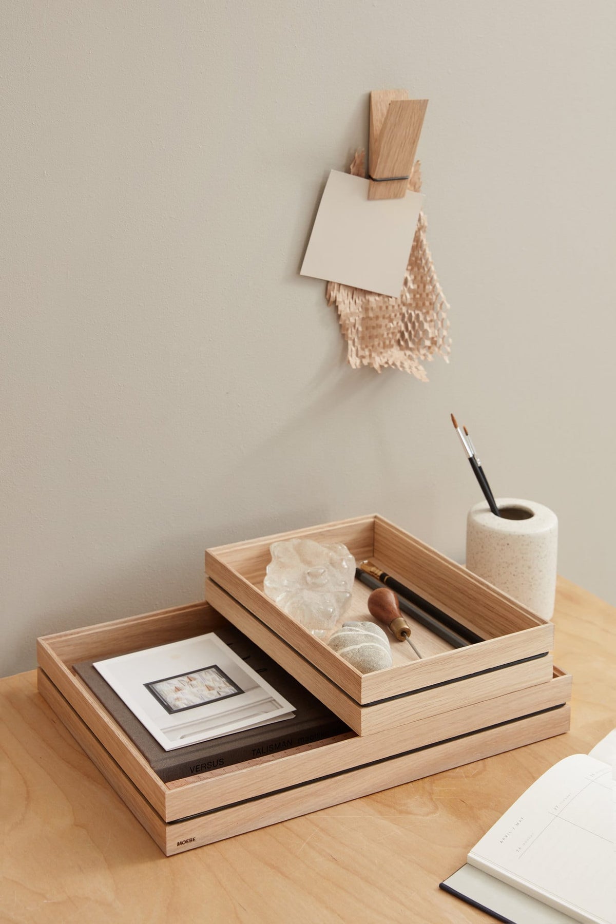 Organise Large | Bakke i Ubehandlet Eg L 34 cm x D 25 cm Moebe MB-ORGLO FINICC