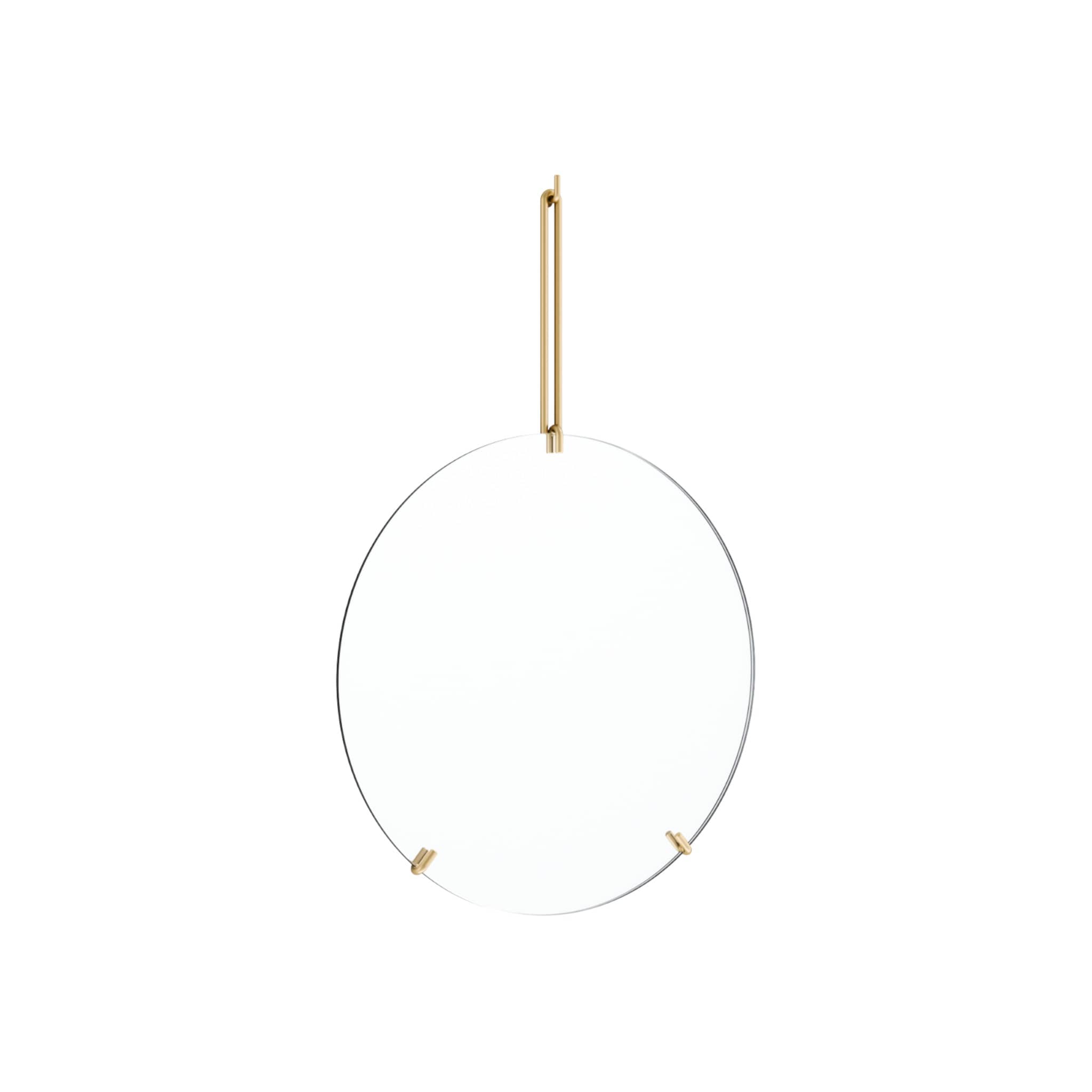 Wall Mirror | Spejl i Børstet Messing uden Lak L 68,5 cm x B 50 cm Moebe MB-WMBR50 FINICC