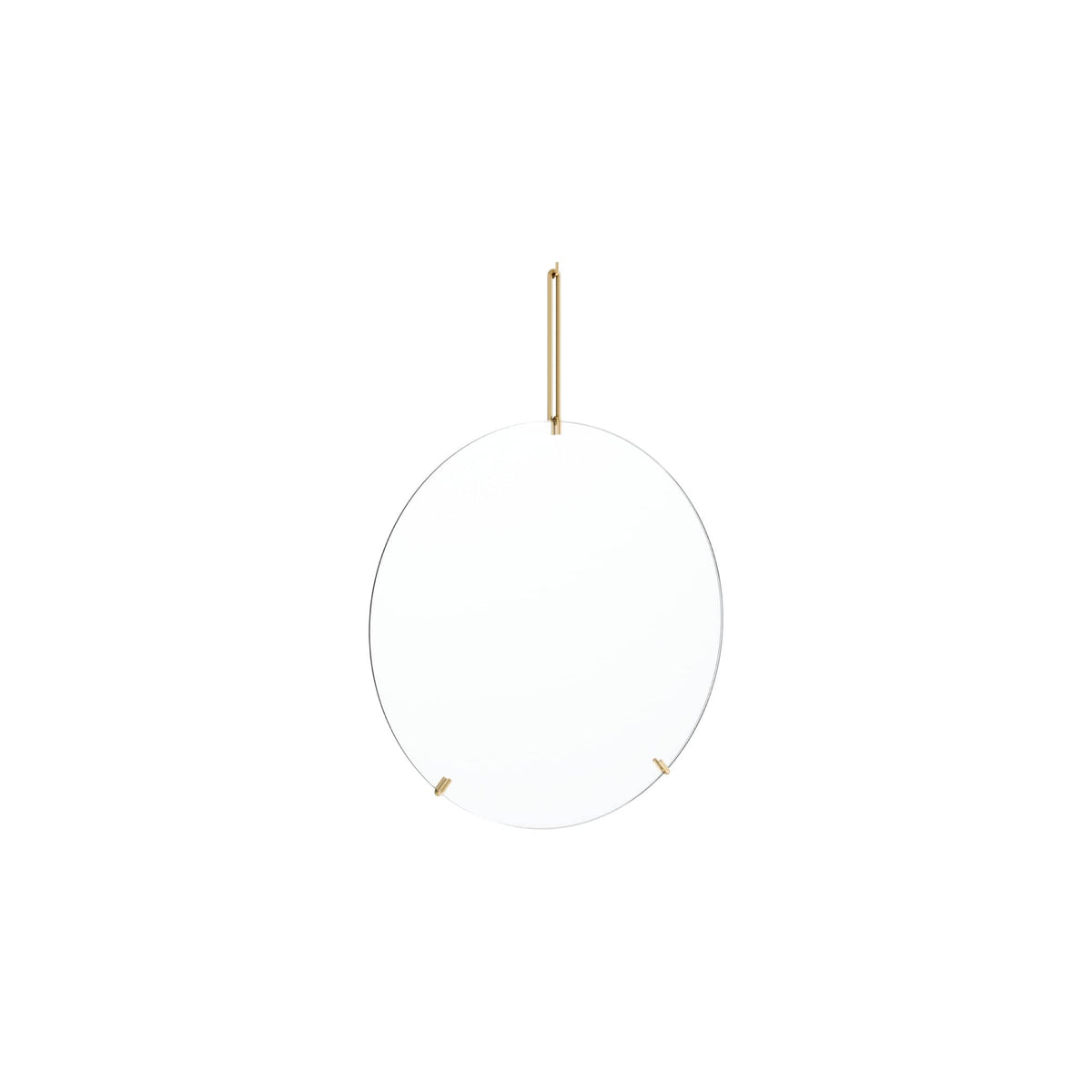Wall Mirror | Spejl i Børstet Messing uden Lak L 45 cm x B 30 cm Moebe MB-WMBR30 FINICC