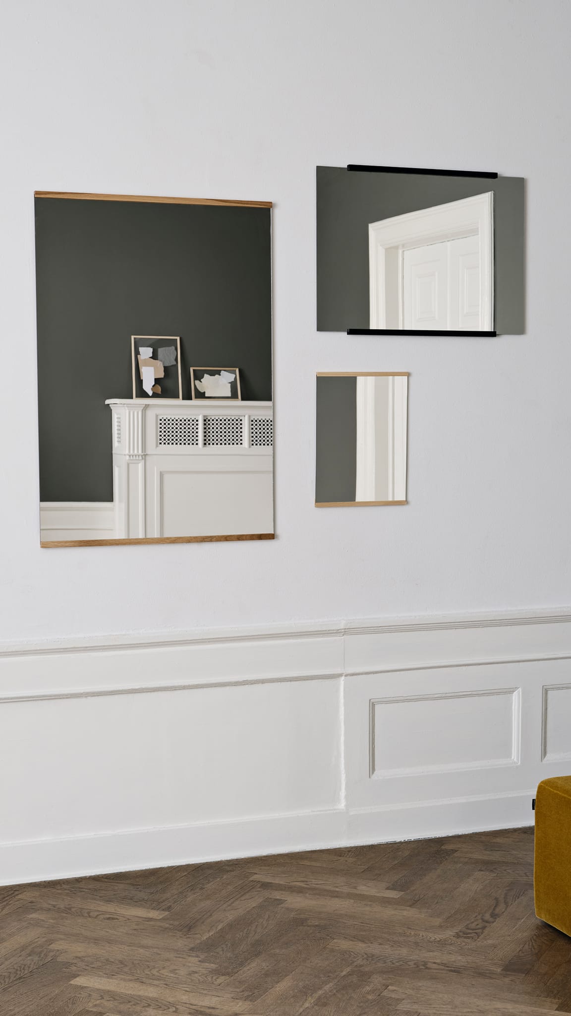 Rectangular Wall Mirror | Spejl i Lakeret Eg L 43,3 cm x B 30 cm Moebe MB-RWM30X40OA FINICC