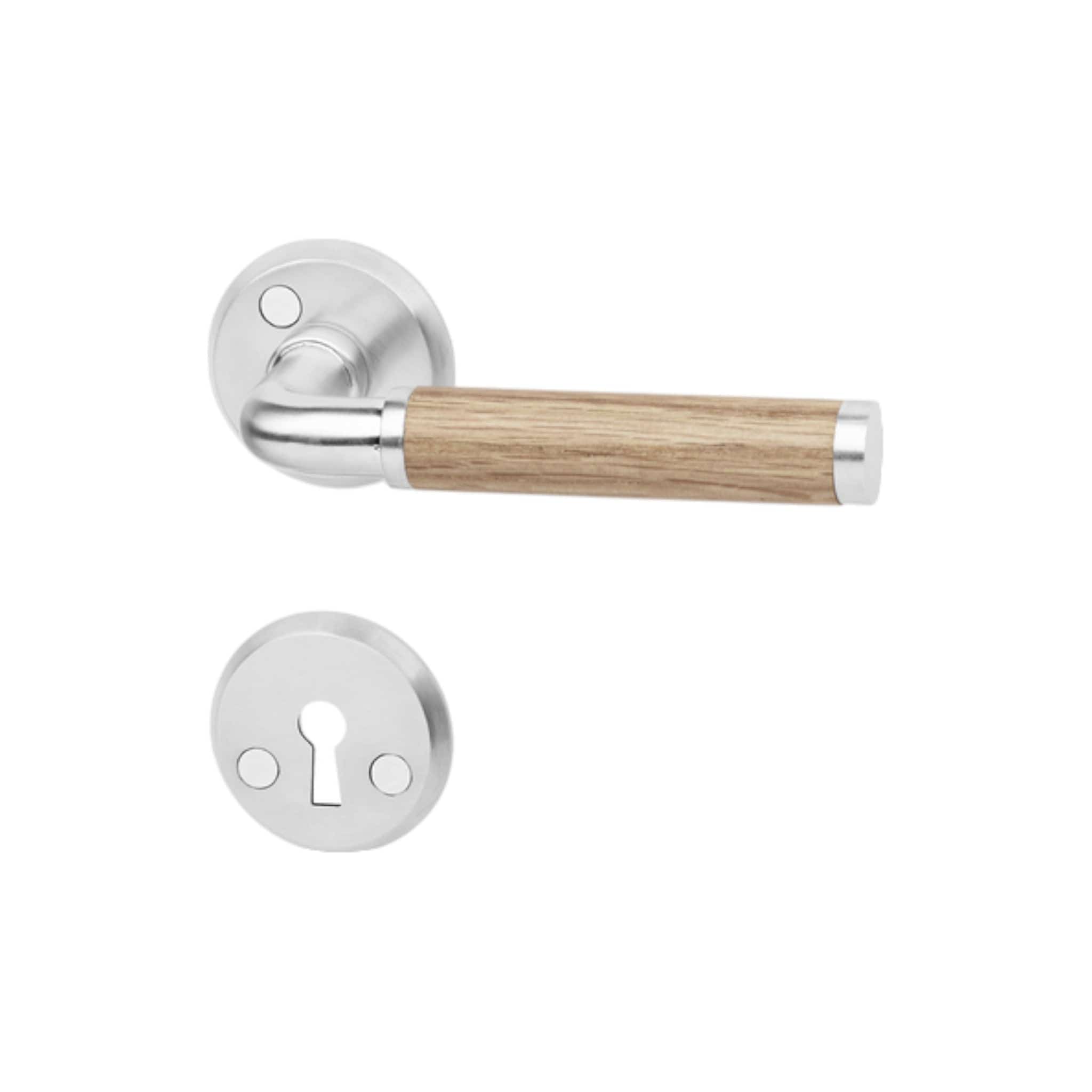 A383-2991 | Dørhåndtag i Rustfrit Stål Finish / Eg Habo HB-13434 FINICC