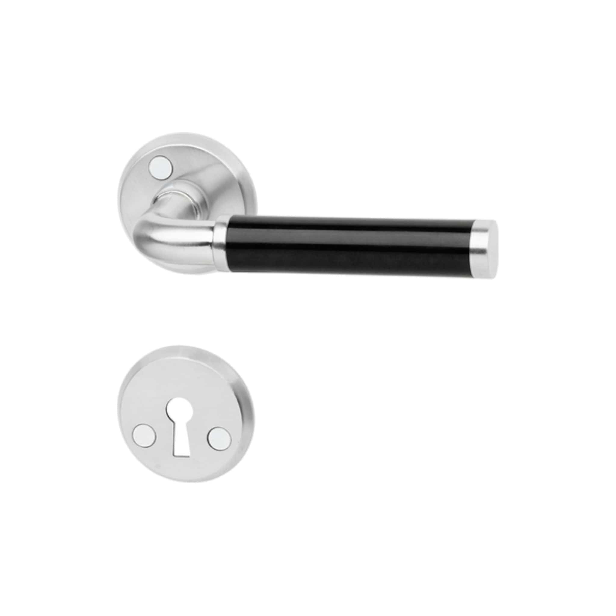 A383-2991 | Dørhåndtag i Rustfrit Stål Finish / Sort Habo HB-13429 FINICC