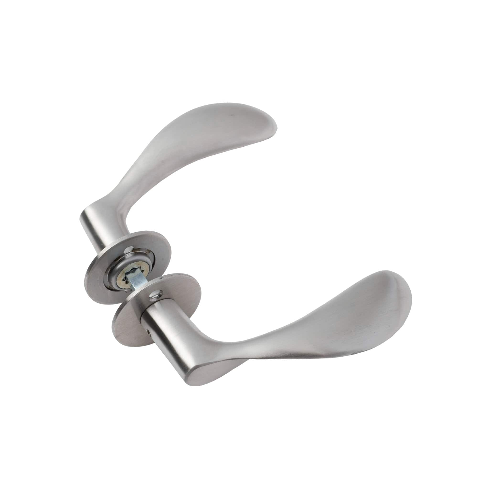 Arne Jacobsen dørhåndtag | AJ111 dørgreb i Rustfrit Stål 111 mm, stor model L 111 mm (C/C 30 mm) Arne Jacobsen AJ-206999 FINICC