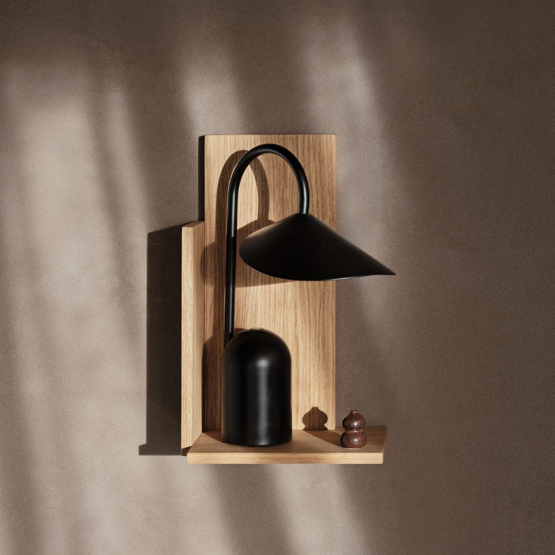 Arum Portable Lamp - Black ferm LIVING FL-1104269284 FINICC