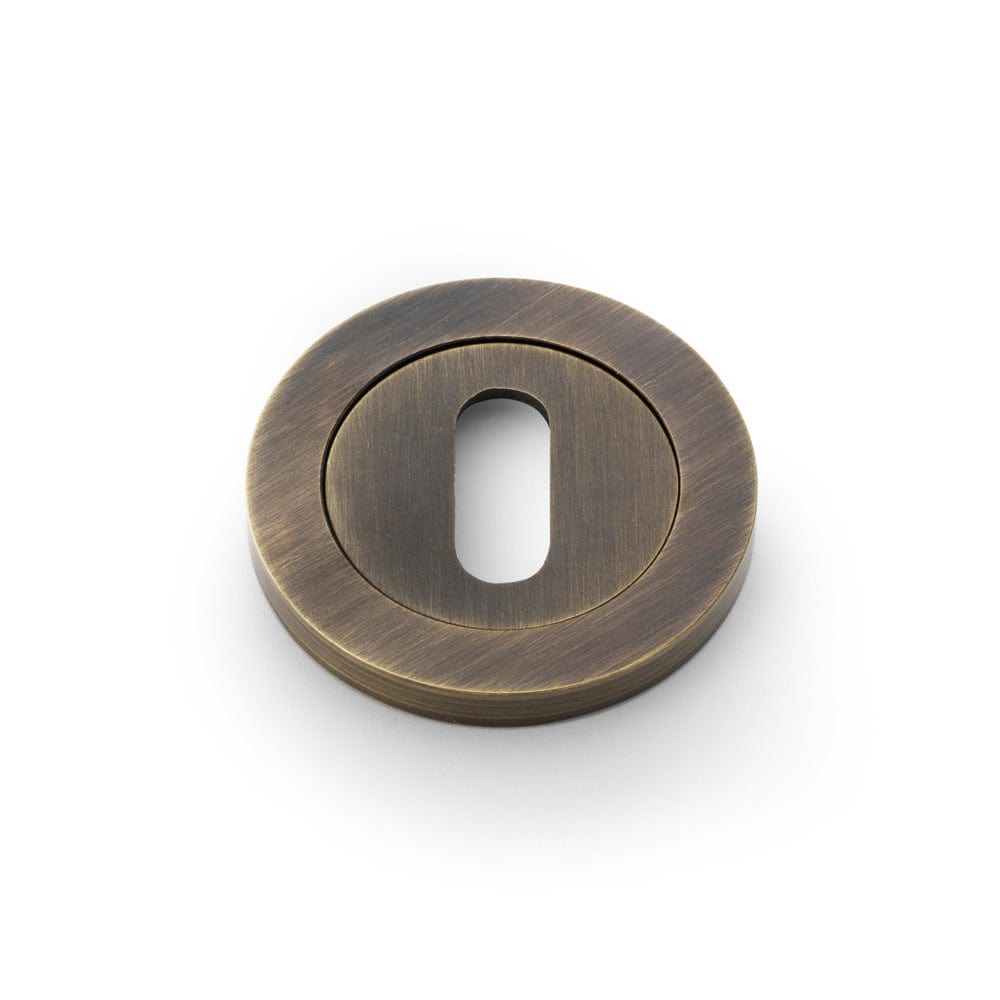 AW Oval | Nøgleskilt i Antik Messing (2 stk) Alexander & Wilks AW391AB-SET FINICC