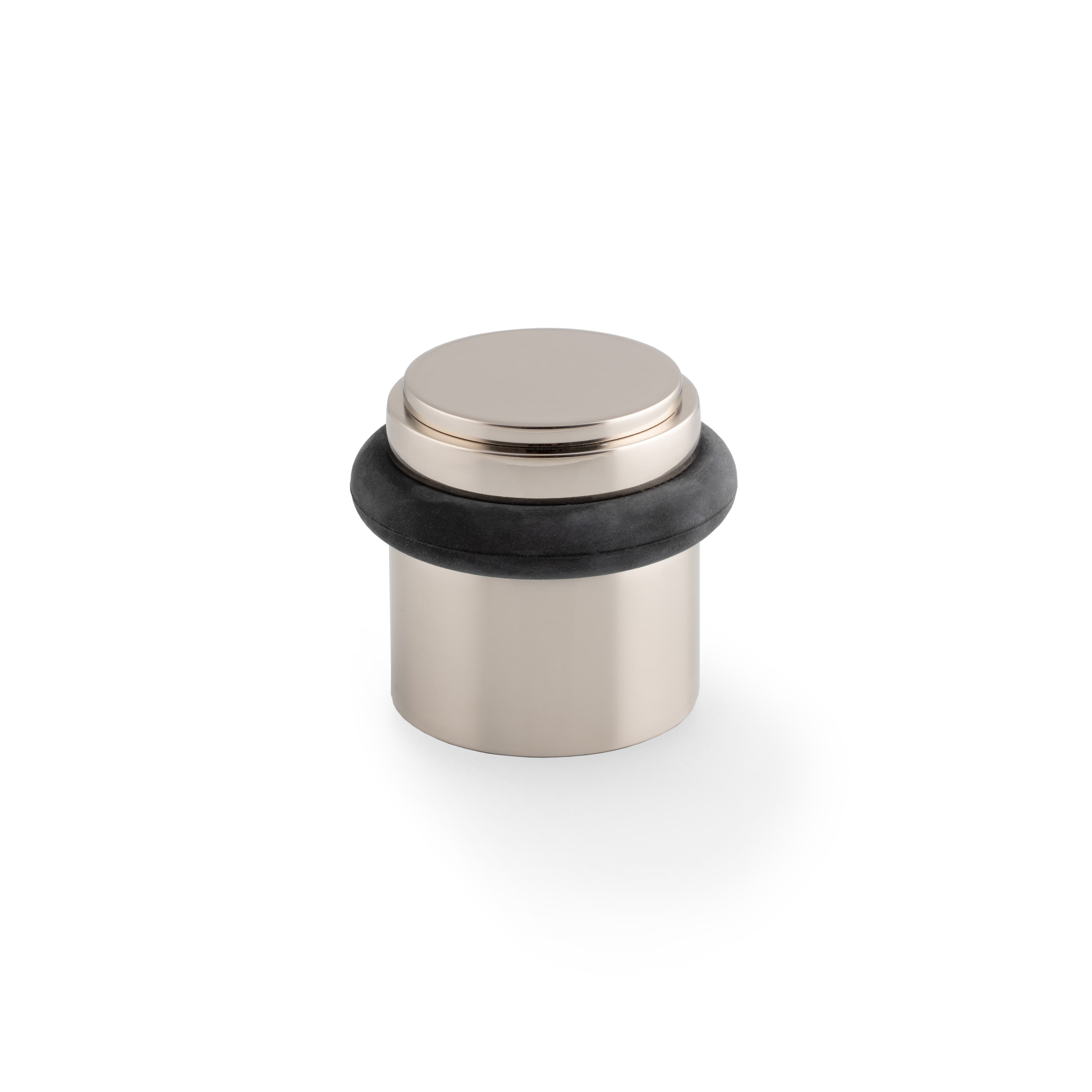 Brunel Floor Plain | Dørstopper i Blank Nikkel Ø 35 mm x H 38,5 mm Alexander & Wilks AW639PPN FINICC