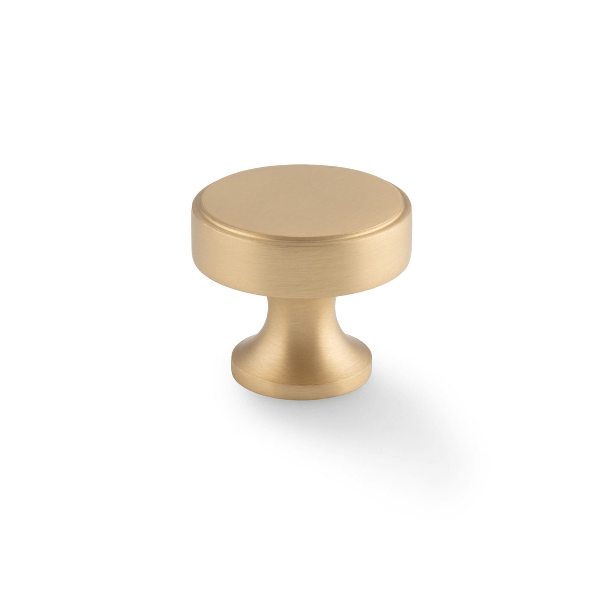 Havana | Knop i Børstet Messing med Lak Ø 38 mm x D 32,5 mm Alexander & Wilks AW855-38-SB FINICC