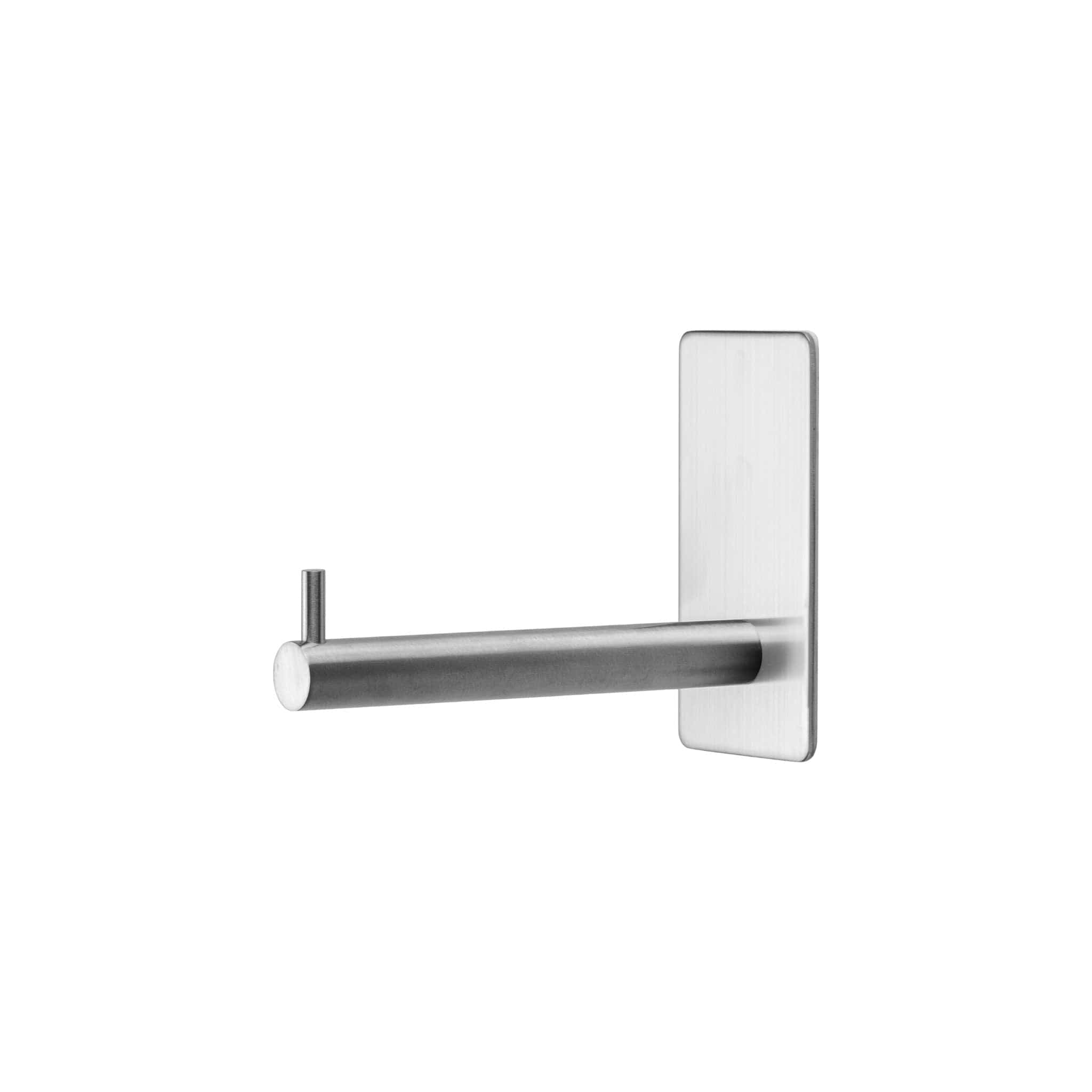 Base 200-R | Toiletrulleholder i Børstet Rustfrit Stål Finish - selvklæbende montering Beslag Design 606027-21 FINICC