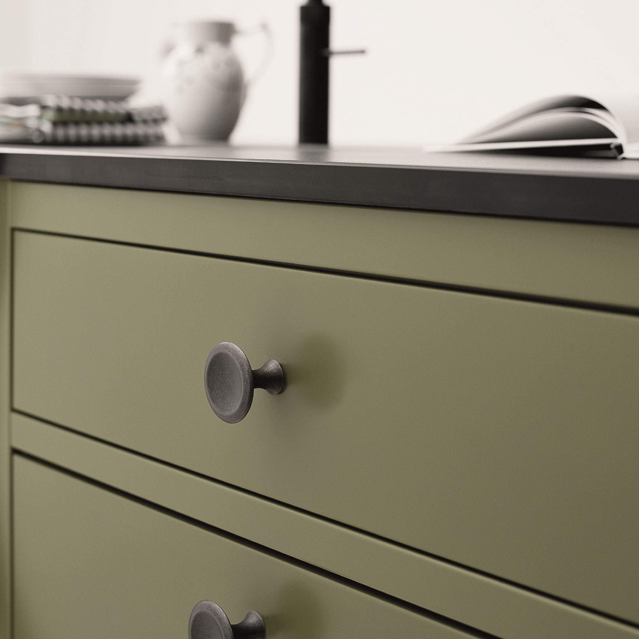 Bell | Knop i Antik Grå Ø 42 mm Furnipart FP-540860042-22 FINICC