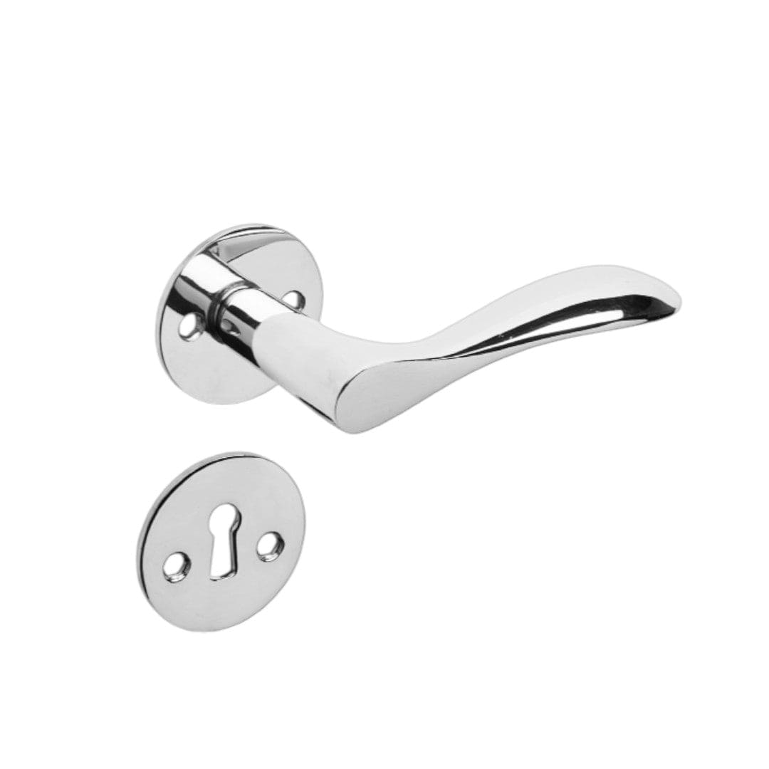 Bellevue | Dörrhandtag i Blank Krom