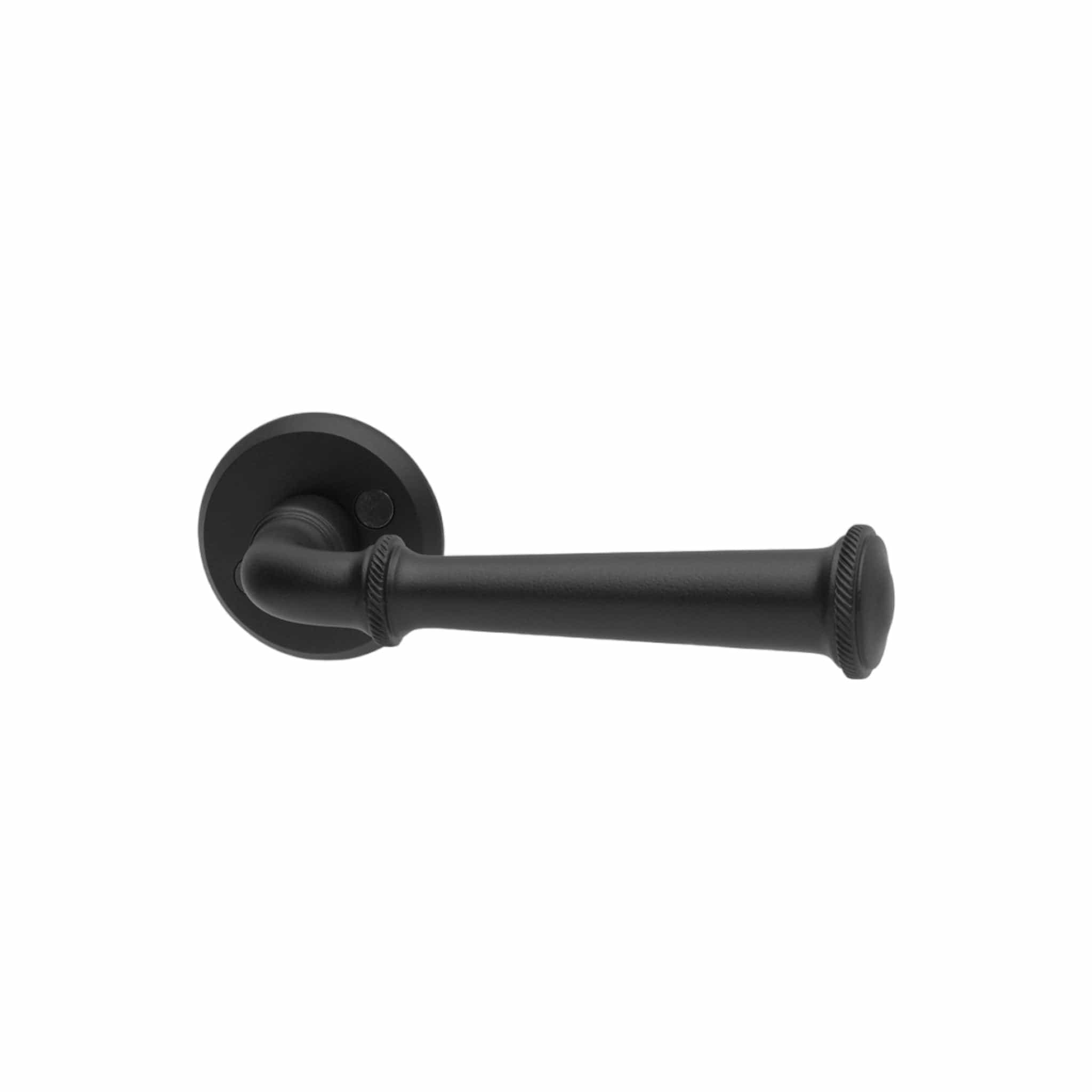 Bergamo | Dørhåndtag i Sort til hoveddør L 140 mm (C/C 30 mm) Habo HB-19969 FINICC