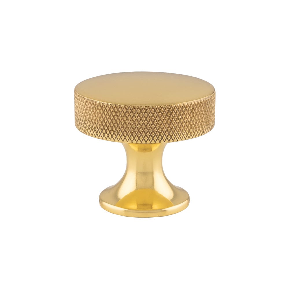Berlin | Knop i Blank Messing uden Lak Ø 38 mm x D 34 mm Alexander & Wilks AW841-38-PB FINICC