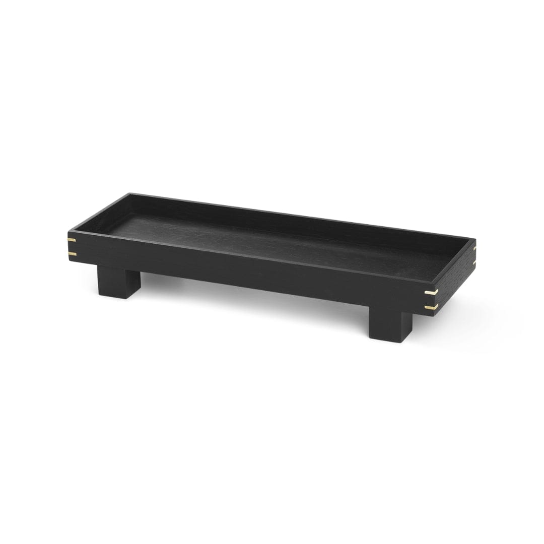 Bon Wooden Tray - X Small - Black Stained ferm LIVING FL-110209106 FINICC