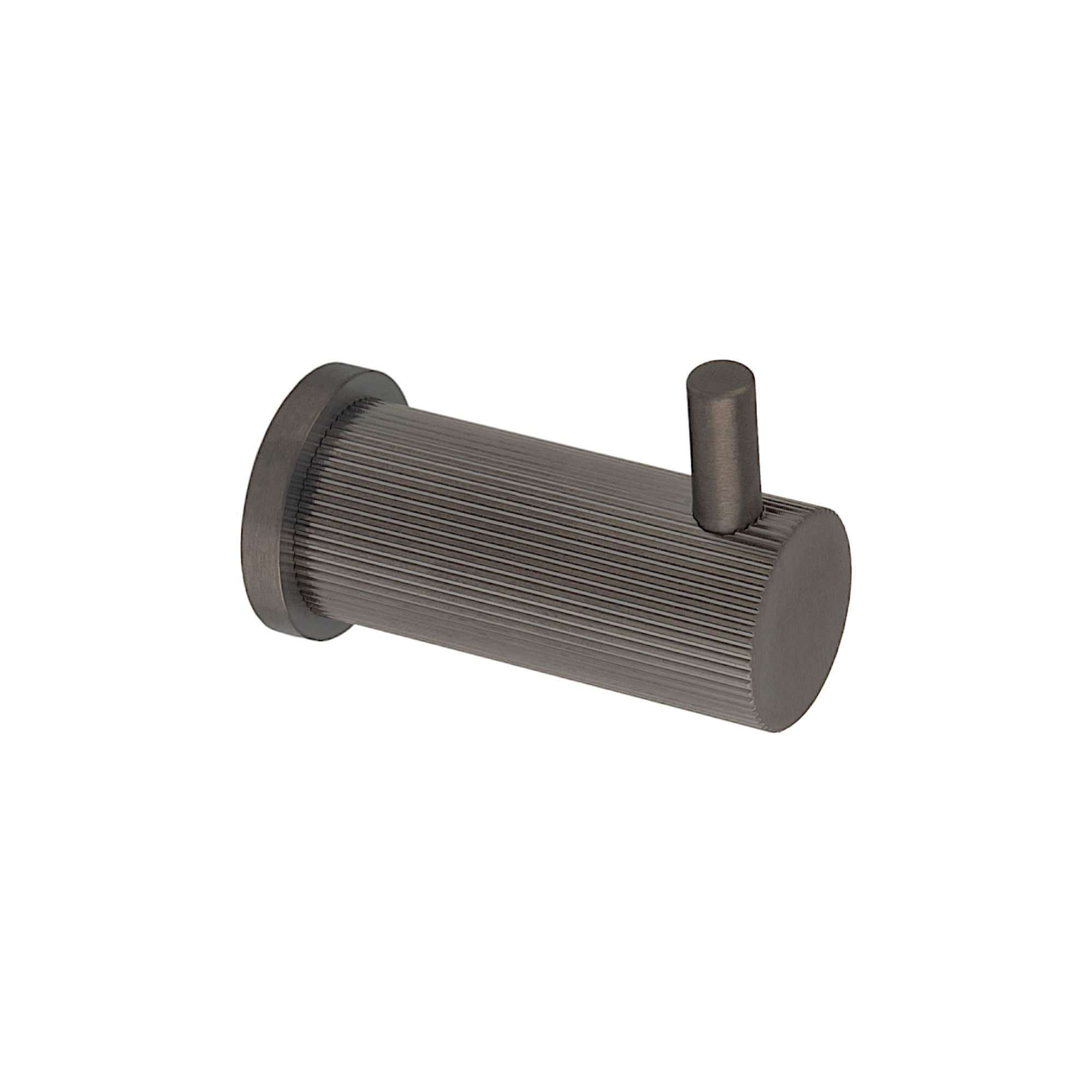 Brunel Hook Reeded | Knage i Dark Bronze Ø 18 mm x D 48 mm Alexander & Wilks AW775DBZPVD FINICC