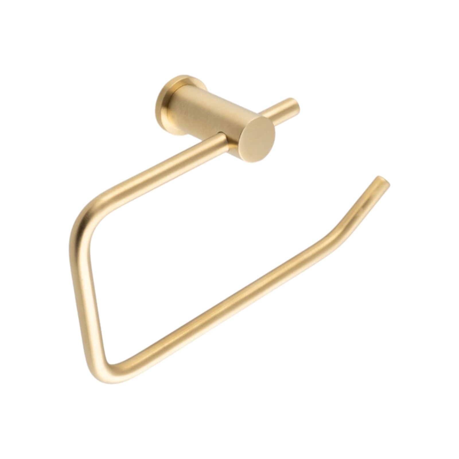 Brunel Plain | Toiletrulleholder i Børstet Messing med Lak Alexander & Wilks AW454SBPVD FINICC