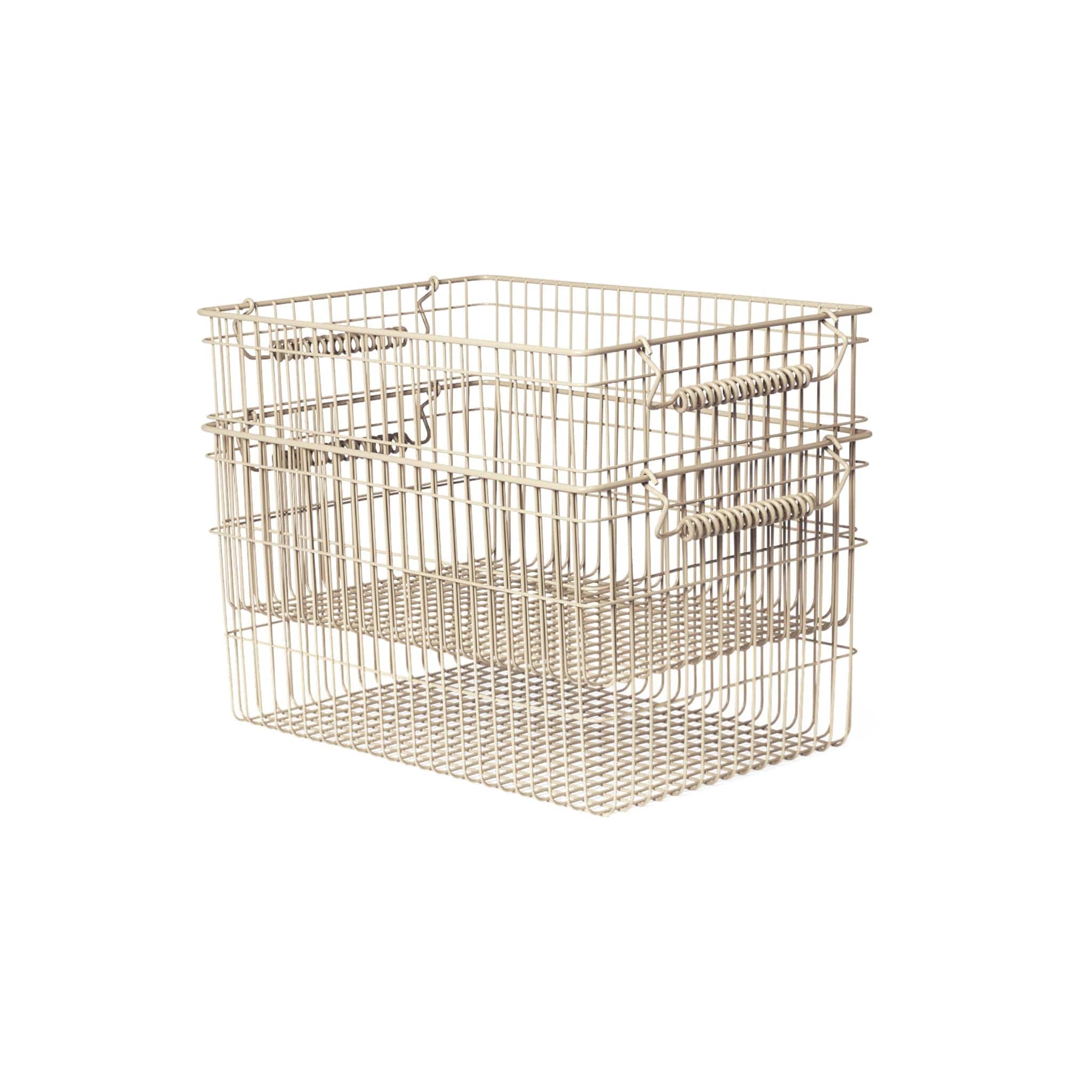 Cala Stackable - Set of 2 | Kurv i Cashmere L 20,2 mm x B 18,8 mm Ferm Living FL-1104269878 FINICC