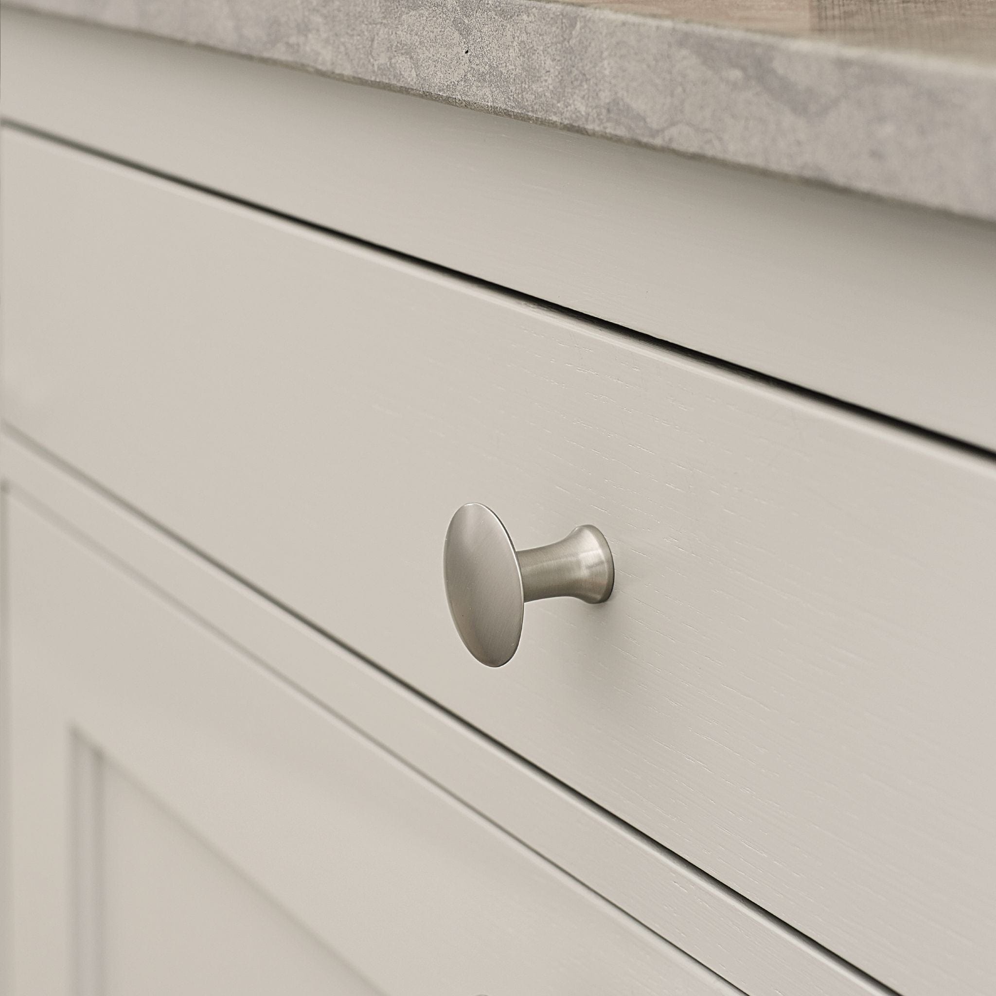 Castle | Knop i Rustfrit Stål Finish Ø 37,8 mm Furnipart FP-536660038-66.1 FINICC