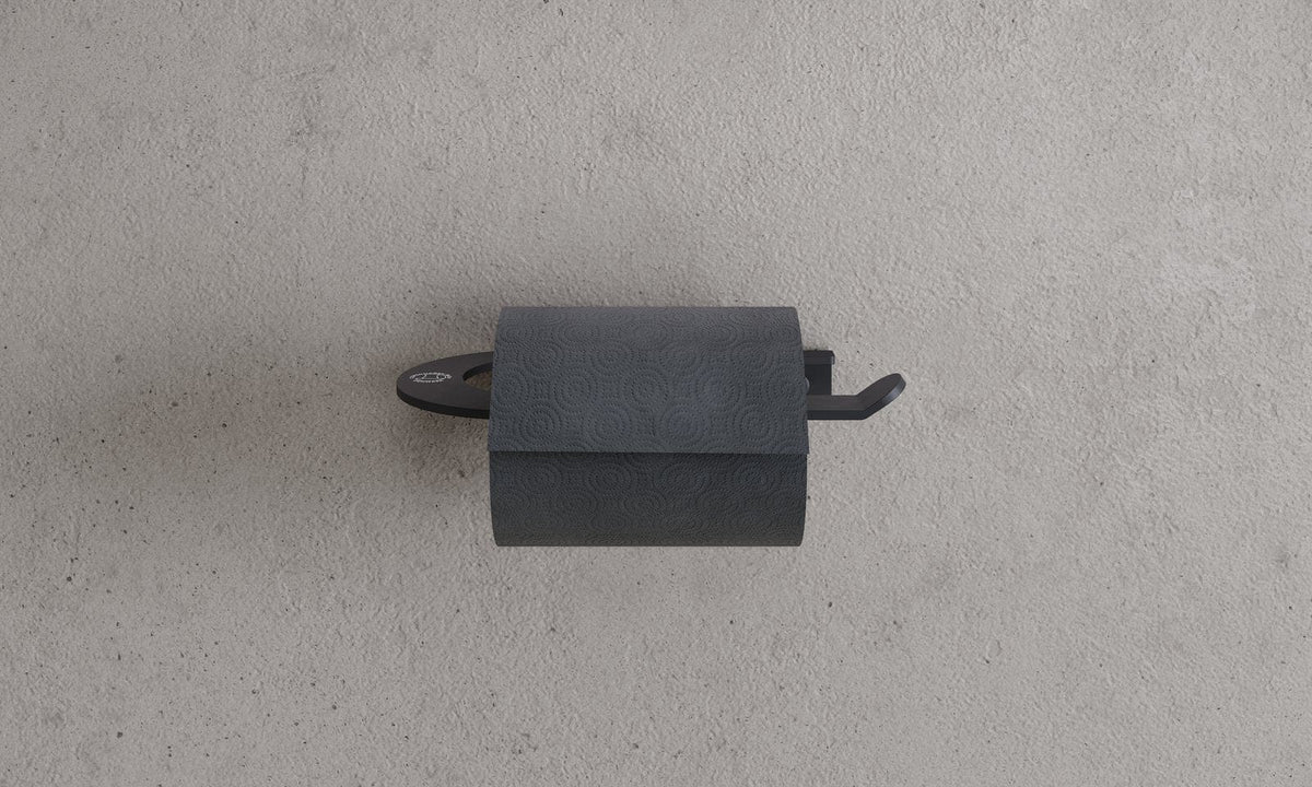 CB 100 | Toiletrulleholder i Mat Sort Copenhagen Bath CB-40040101 FINICC