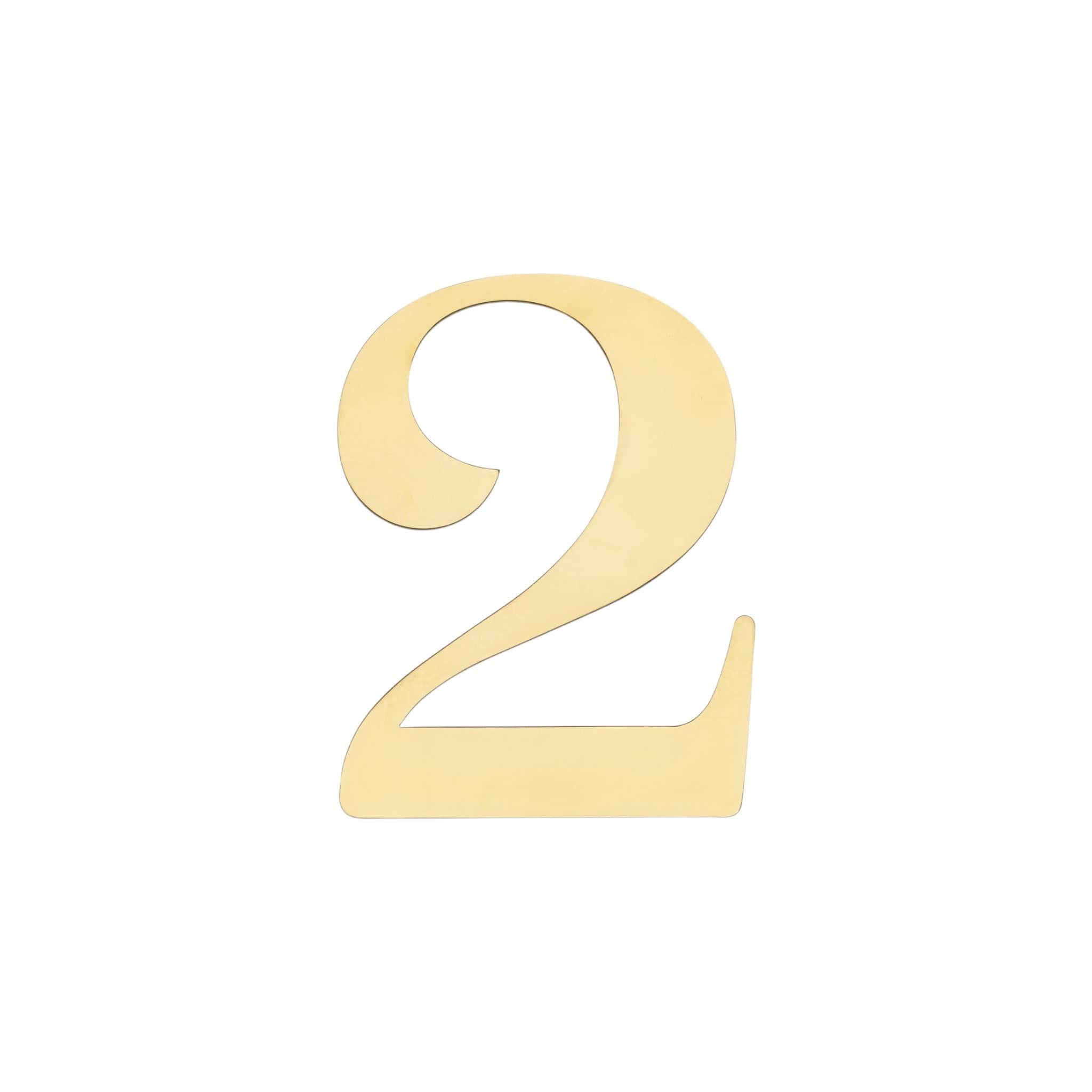 Century | Husnumre og Husbogstaver i Messing Husnummer 2 Habo HB-30698 FINICC