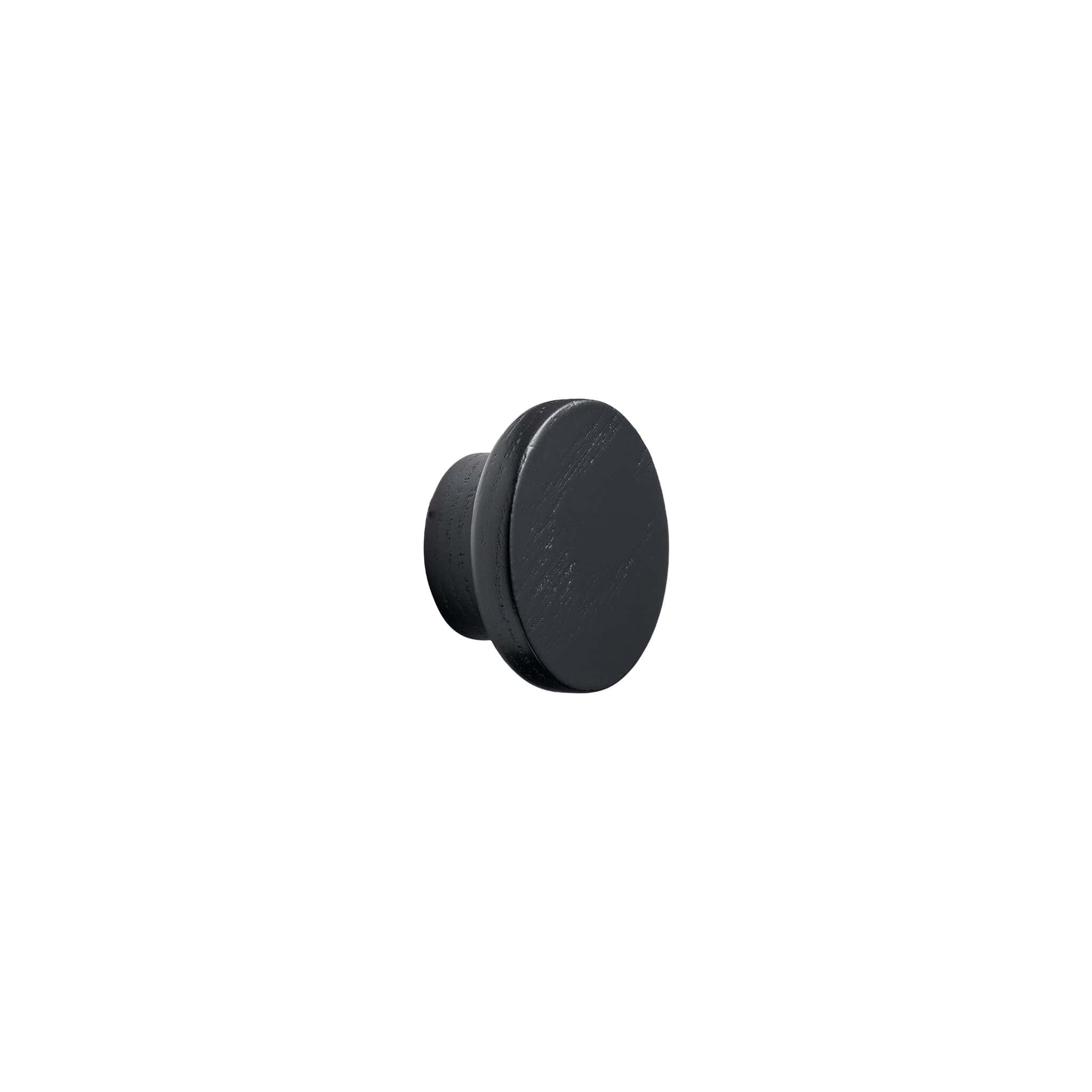 Circle | Knop i Sortbejdset Træ Ø 50 mm x D 24 mm Furnipart FP-103820050-992 FINICC