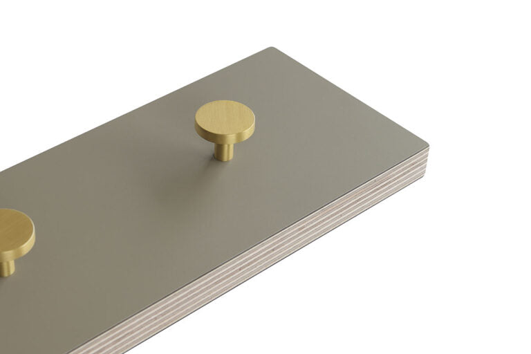 Color | Knagerække i Grå/Messing L 70 cm x B 10 cm MOUD Home MH-210910 FINICC