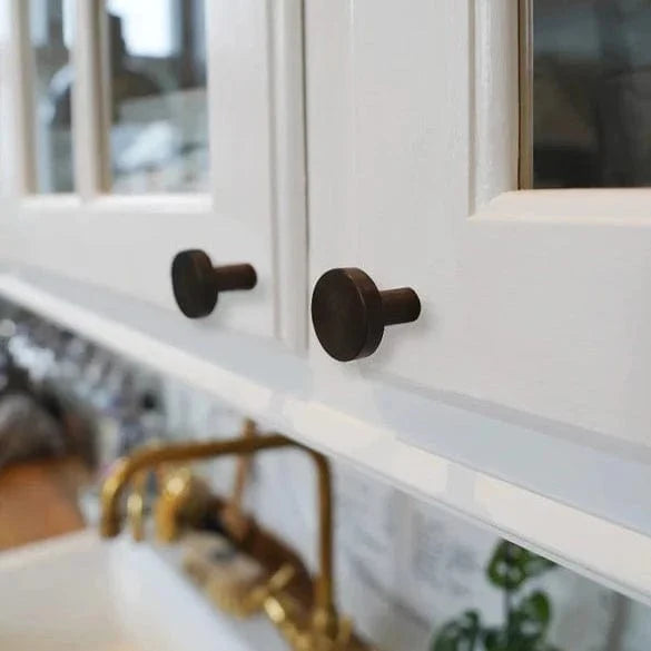 Contemporary | Knop i Bruneret Messing uden Lak I-REFINE FINICC