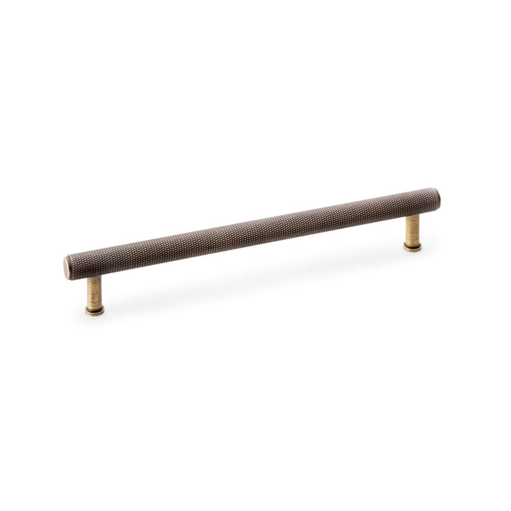 Crispin Knurled | Greb i Antik Messing L 262 mm (C/C 224 mm) Alexander & Wilks AW809-224-AB FINICC