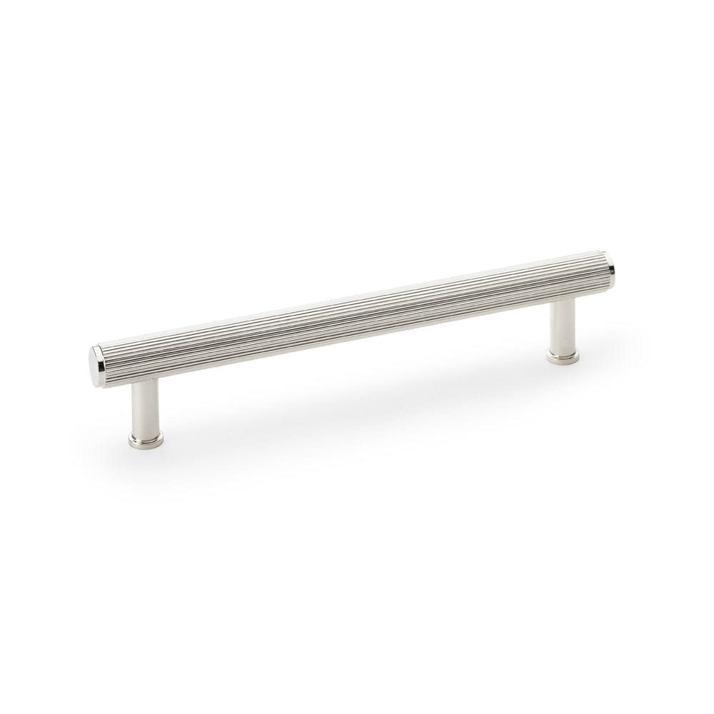Crispin Reeded | Greb i Blank Nikkel L 198 mm (C/C 160 mm) Alexander & Wilks AW809R-160-PN FINICC