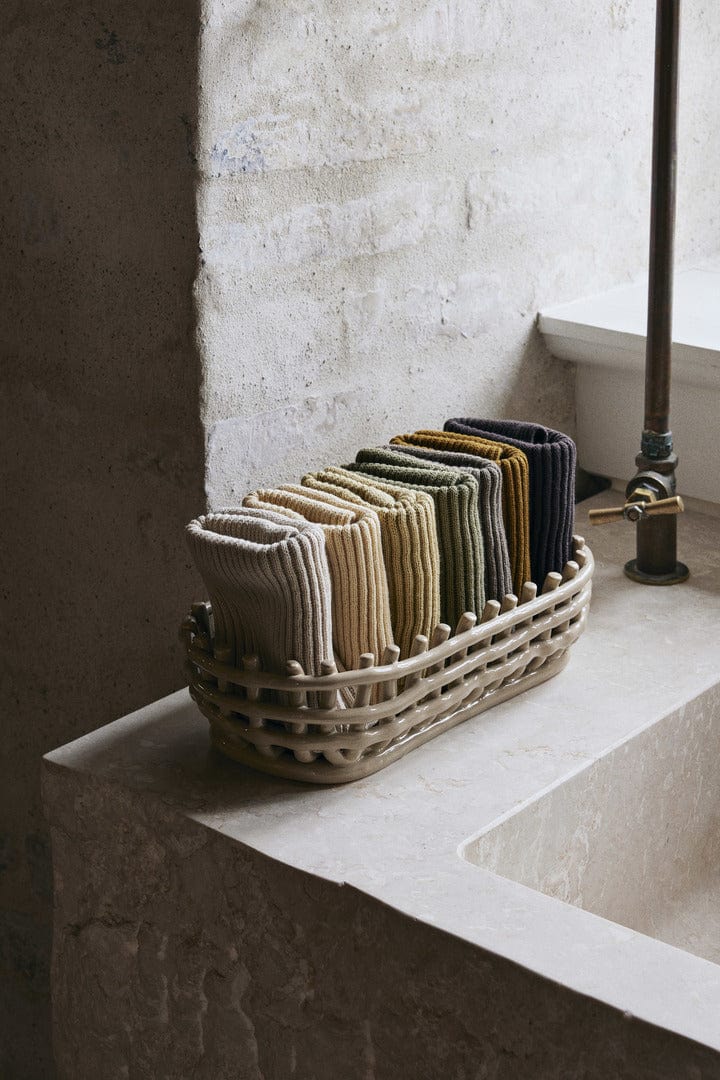 Day Cloths - Set of 7 - Calm | Karklud i Calm L 26 cm x B 26 cm ferm LIVING FL-1104268056 FINICC