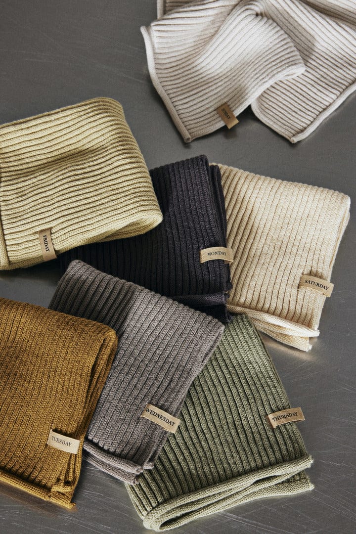 Day Cloths - Set of 7 - Calm | Karklud i Calm L 26 cm x B 26 cm ferm LIVING FL-1104268056 FINICC