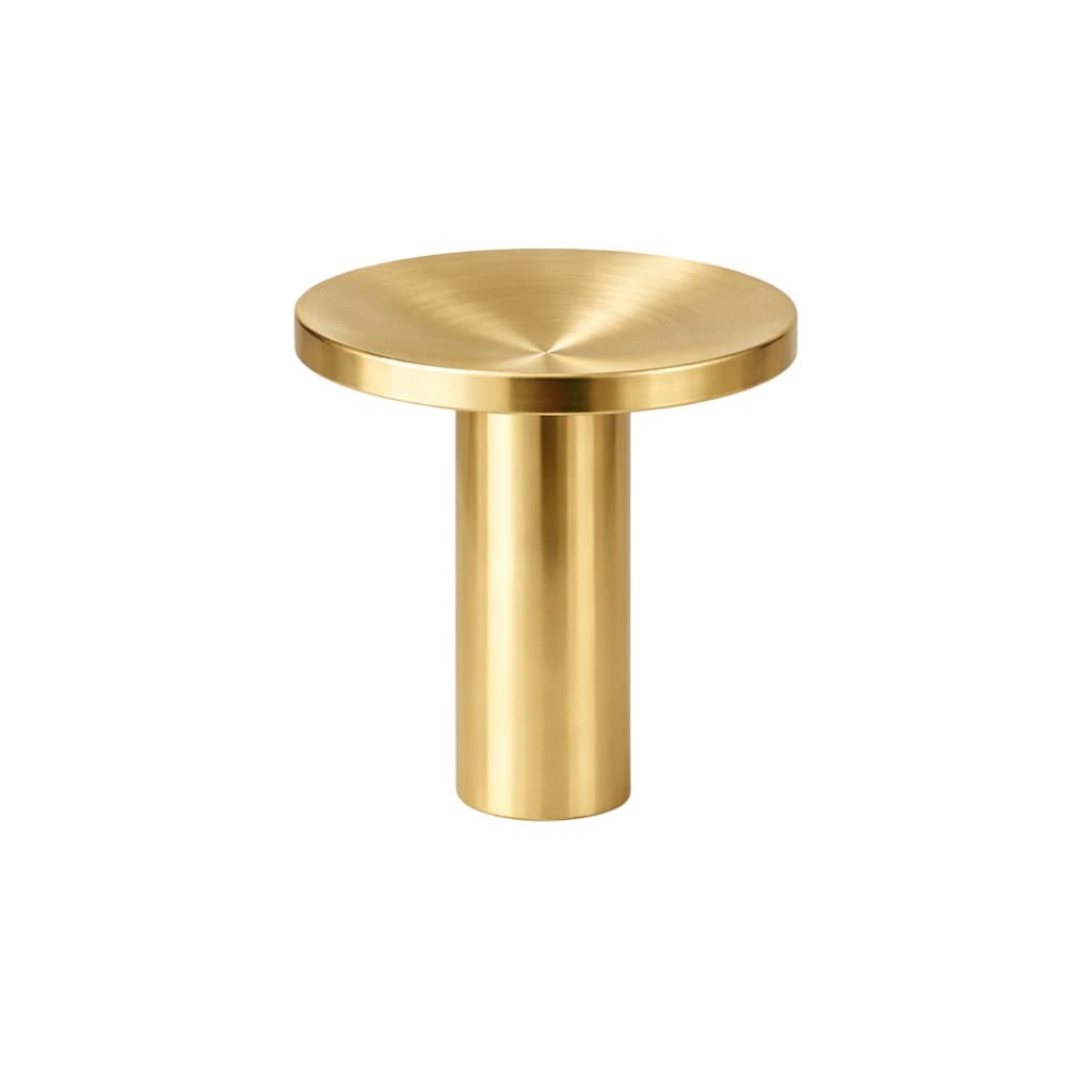 Deep | Knop i Børstet Messing med Lak Ø 18 mm x D 20 mm I-Refine KC-250051 FINICC