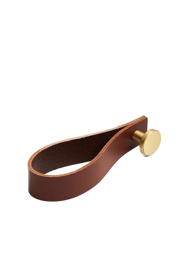 Dot Hook | Knage i Brun Læder/Messing L 150 mm x B 25 mm MOUD Home MH-210805 FINICC