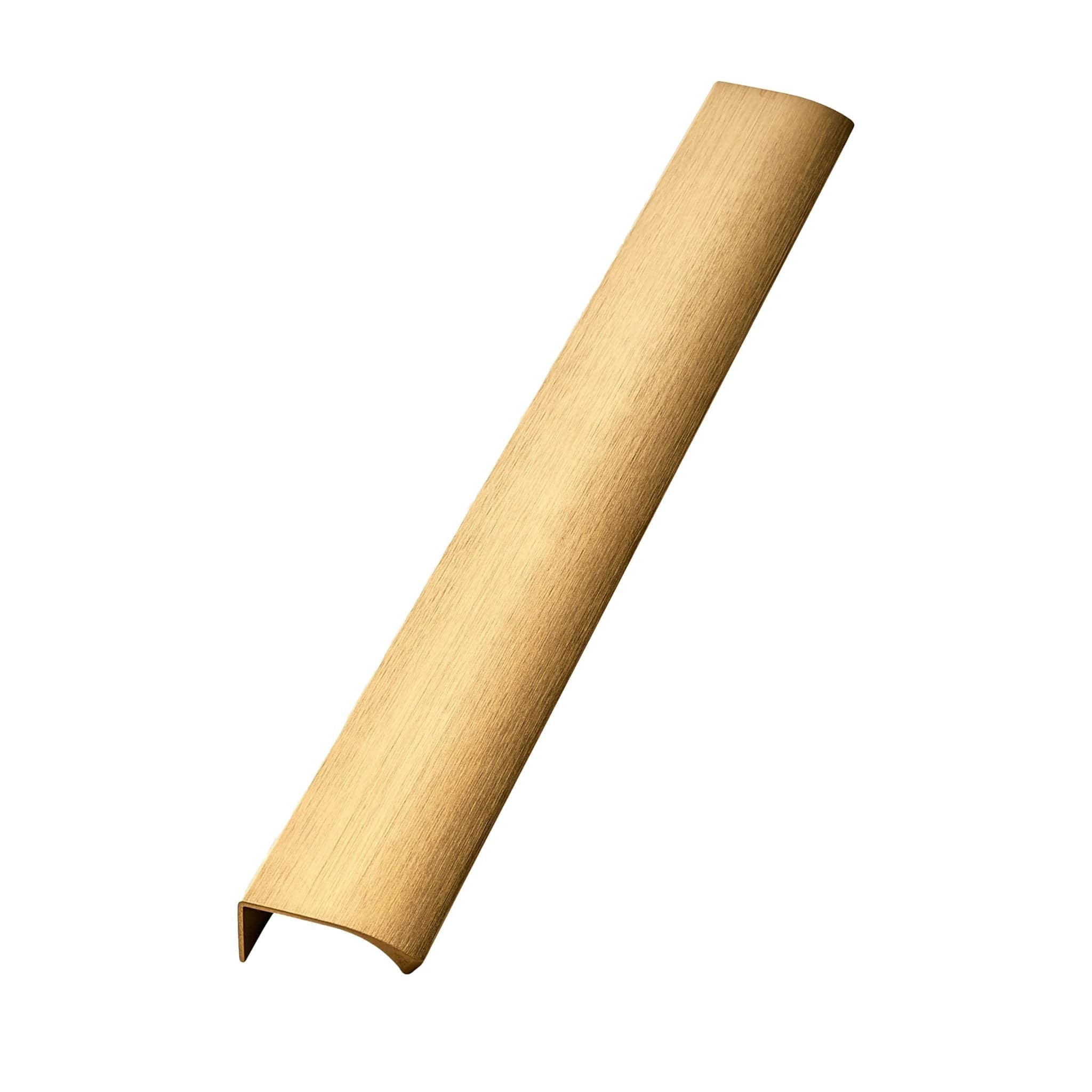 Edge Straight | Greb i Børstet Messing L 350 mm (C/C: 2x160 mm) Furnipart FP-419720350-31.1 FINICC