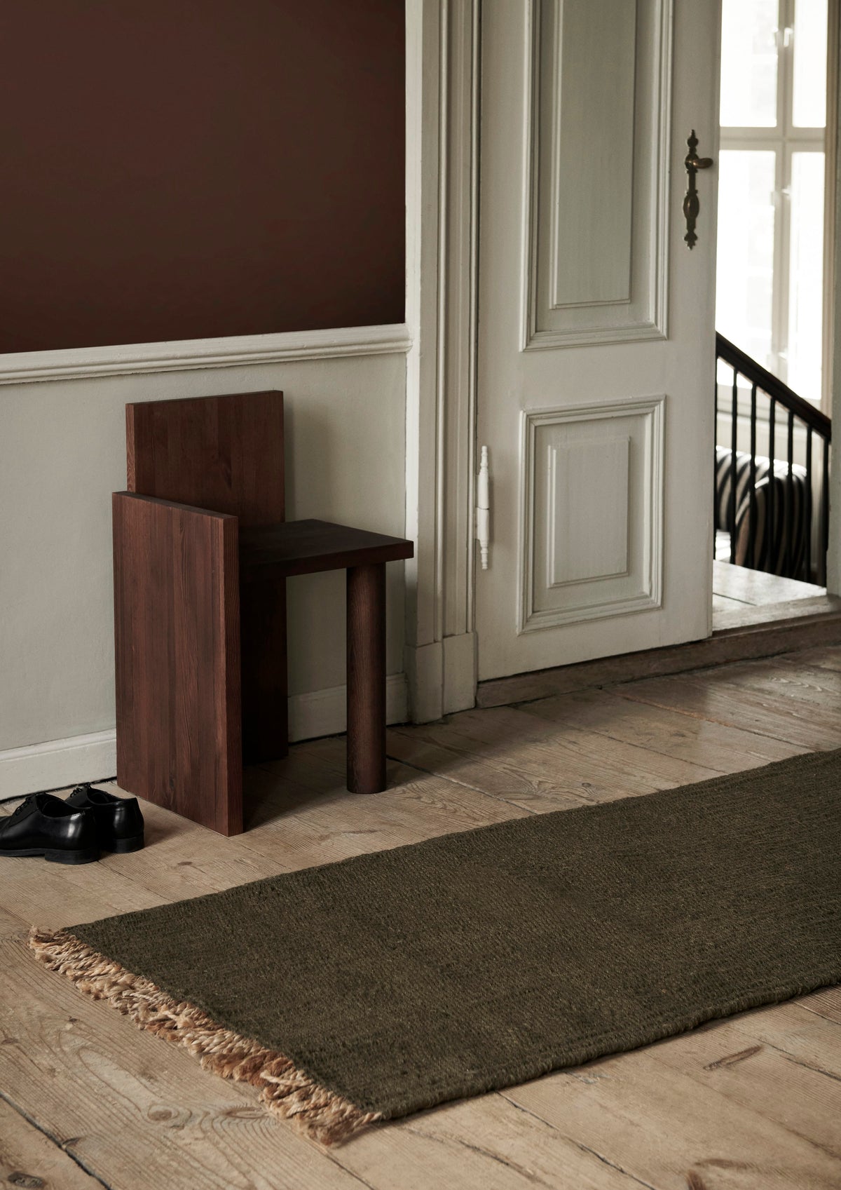 Block Mat | Løber i Olive/Natural ferm LIVING FL-1104268033 FINICC