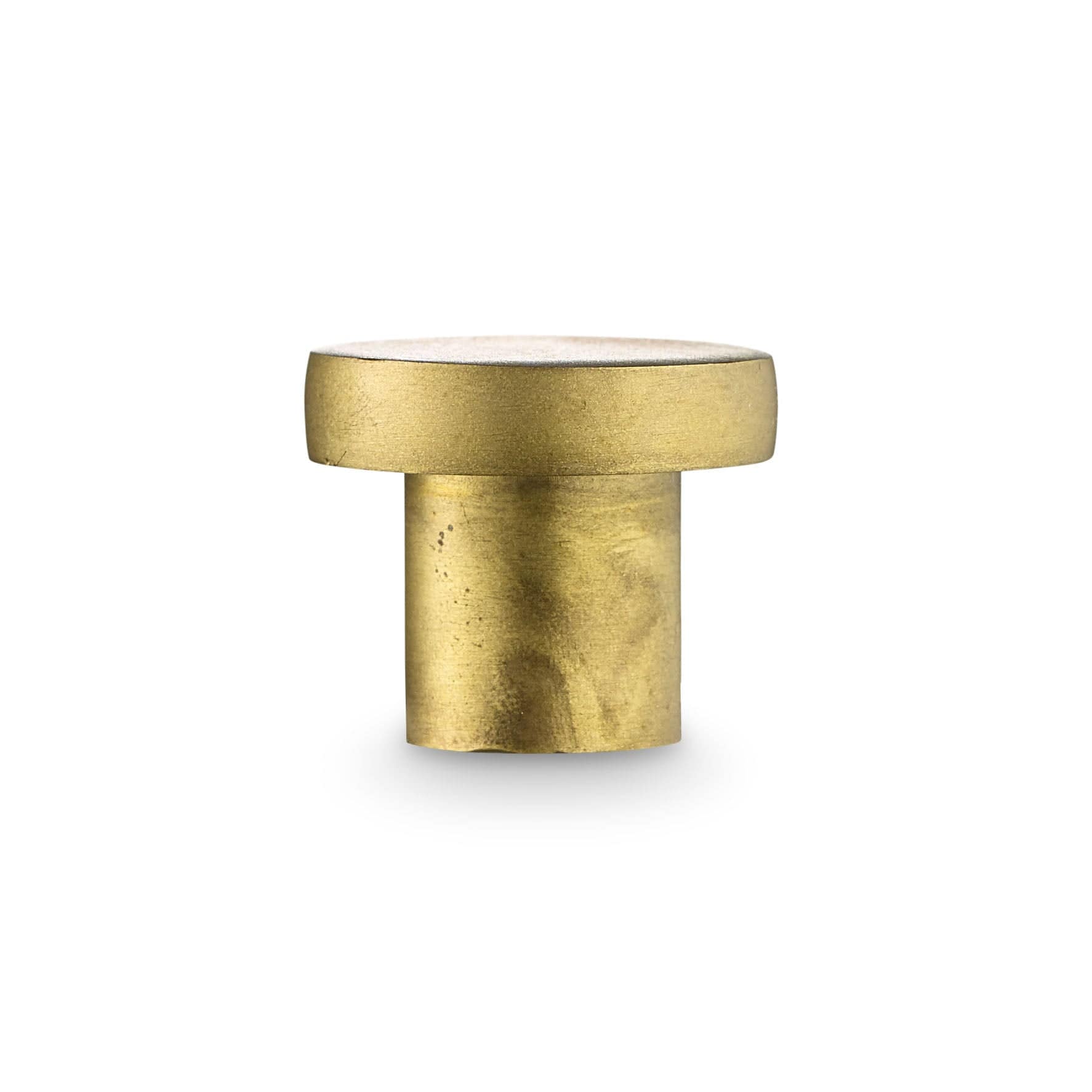 Flat | Knop/Knage i Ubehandlet Messing Ø 25 mm x D 21 mm H. Skjalm P. HSP-58KNOPR01 FINICC