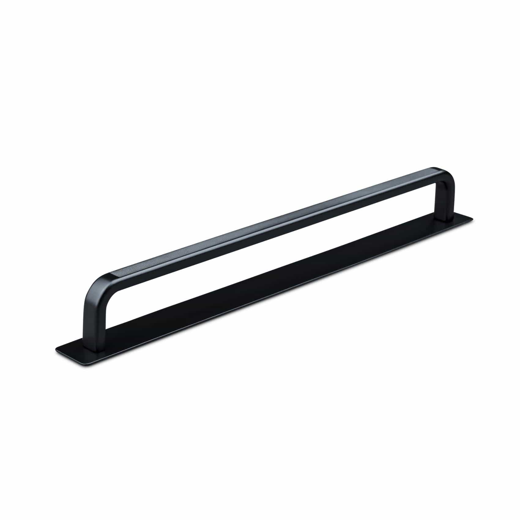 Gardone Stripe | Handtag i Matt Svart med bakplatta