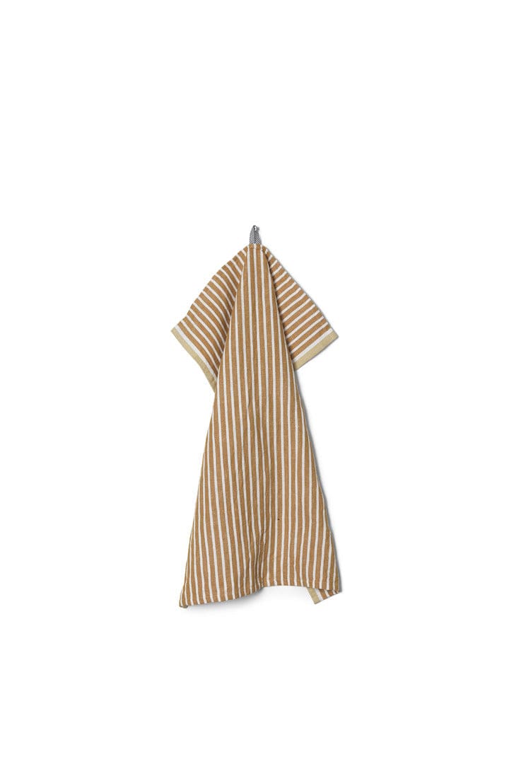 Hale Tea Towel - Golden Brown/Silver Fern
