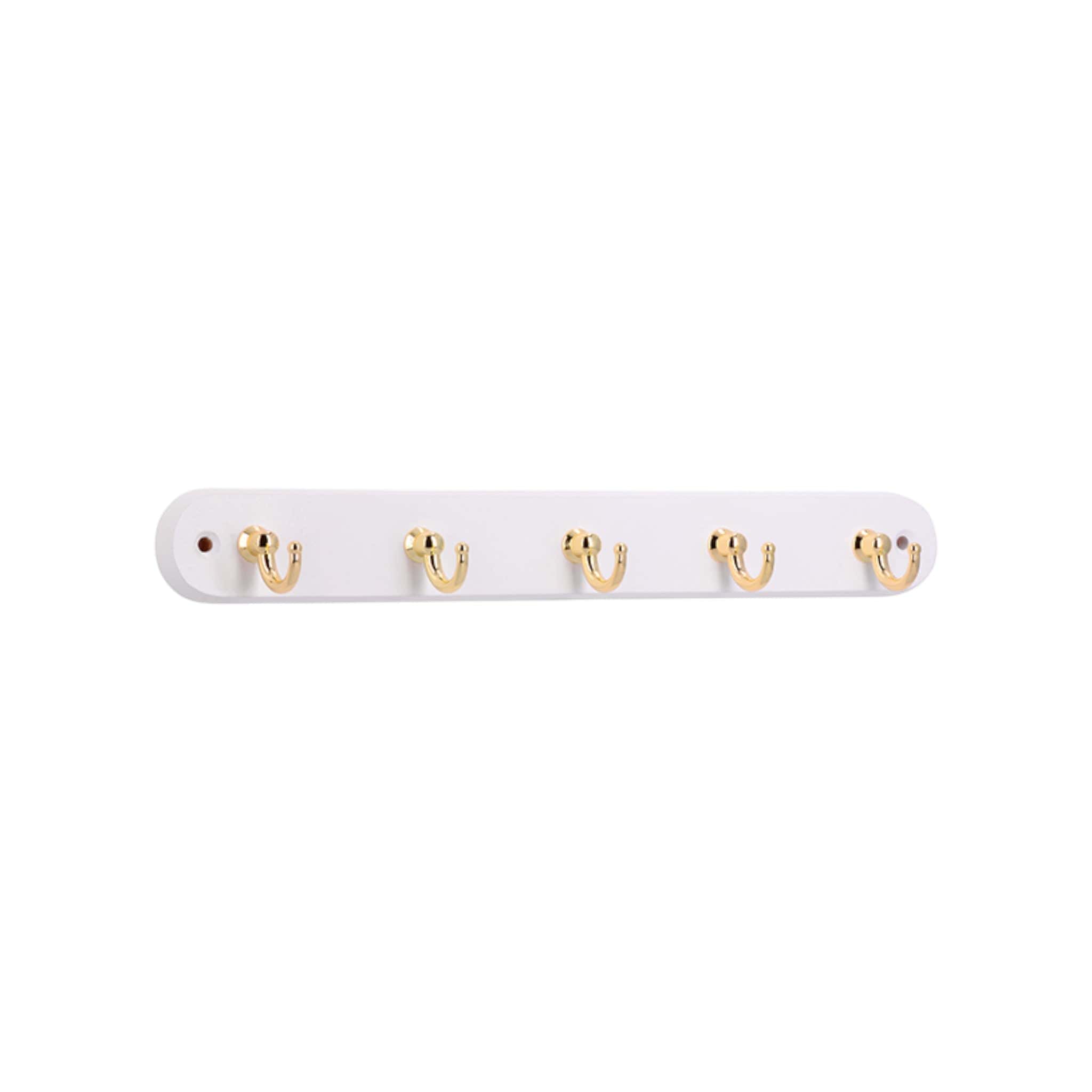 Hanger | Nøgleholder i Hvid / Messing L 300 mm x B 36 mm SIRO SR-749-300HZ21ZN5 FINICC