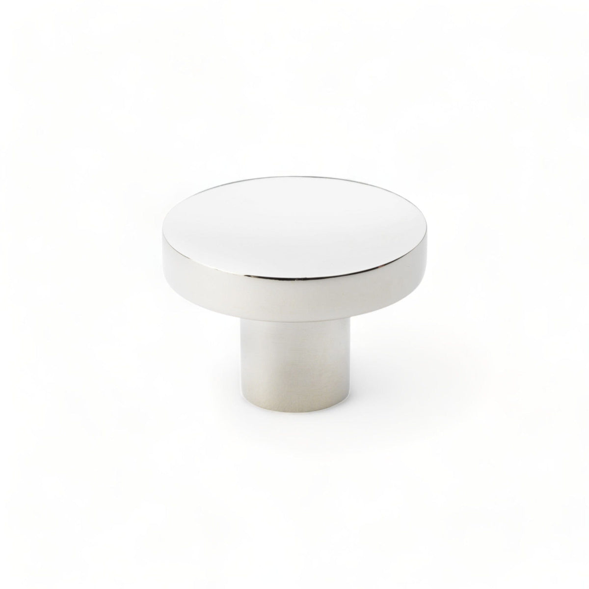Hanover Plain | Knop i Blank Nikkel Ø 38 mm x D 28 mm Alexander & Wilks AW821-38-PN FINICC