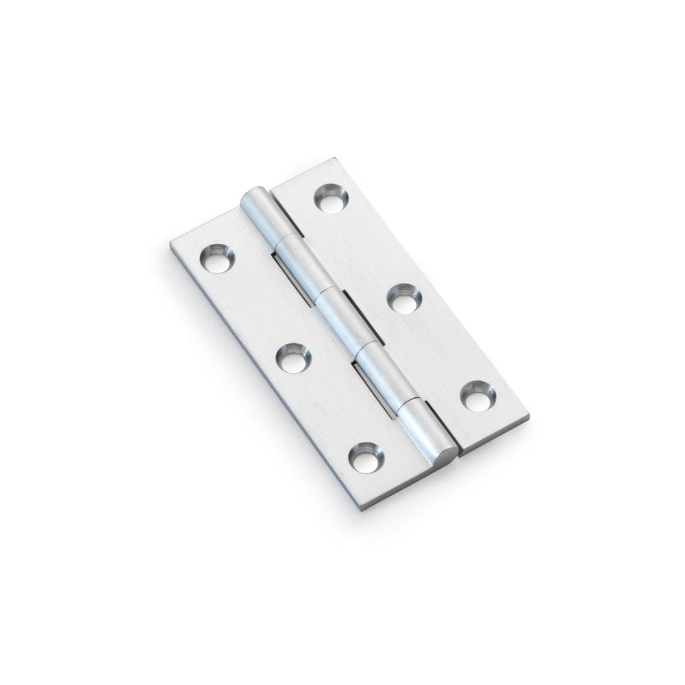 Heavy Pattern | Møbelhængsel i Børstet Krom L 75 mm x B 41 mm Alexander & Wilks AW075-CH-SC FINICC