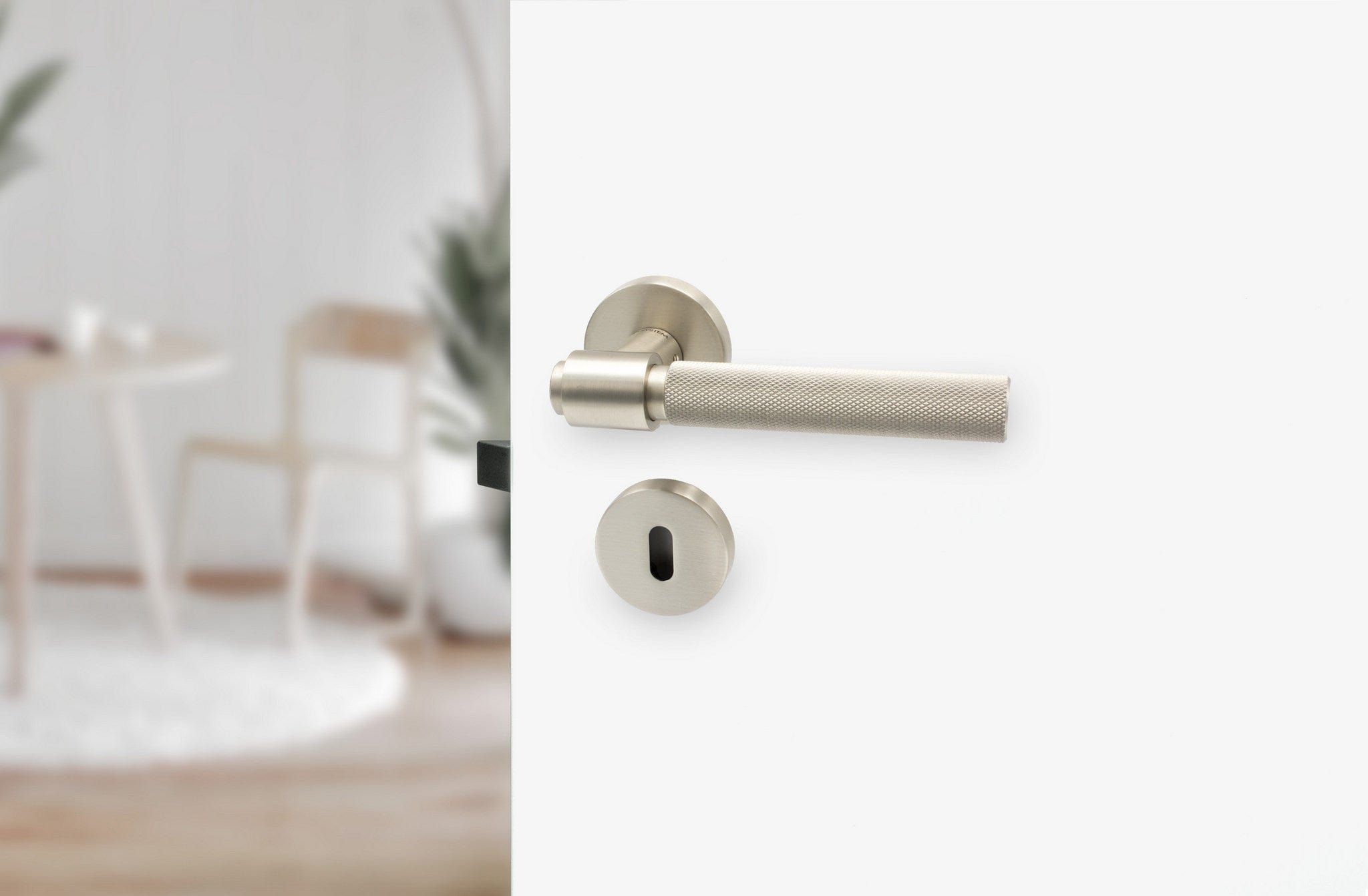 Helix Cross | Dørhåndtag i Børstet Rustfrit Stål Finish L 150 mm (C/C 30 mm) Beslag Design 751013-41 FINICC