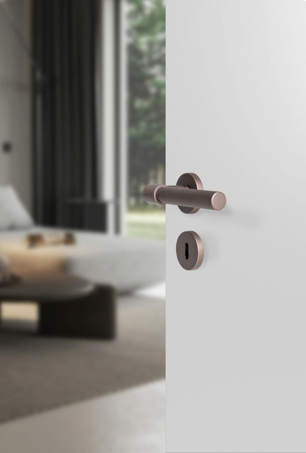 Helix Cross | Dørhåndtag i Dark Bronze L 150 mm (C/C 30 mm) Beslag Design 751014-41 FINICC